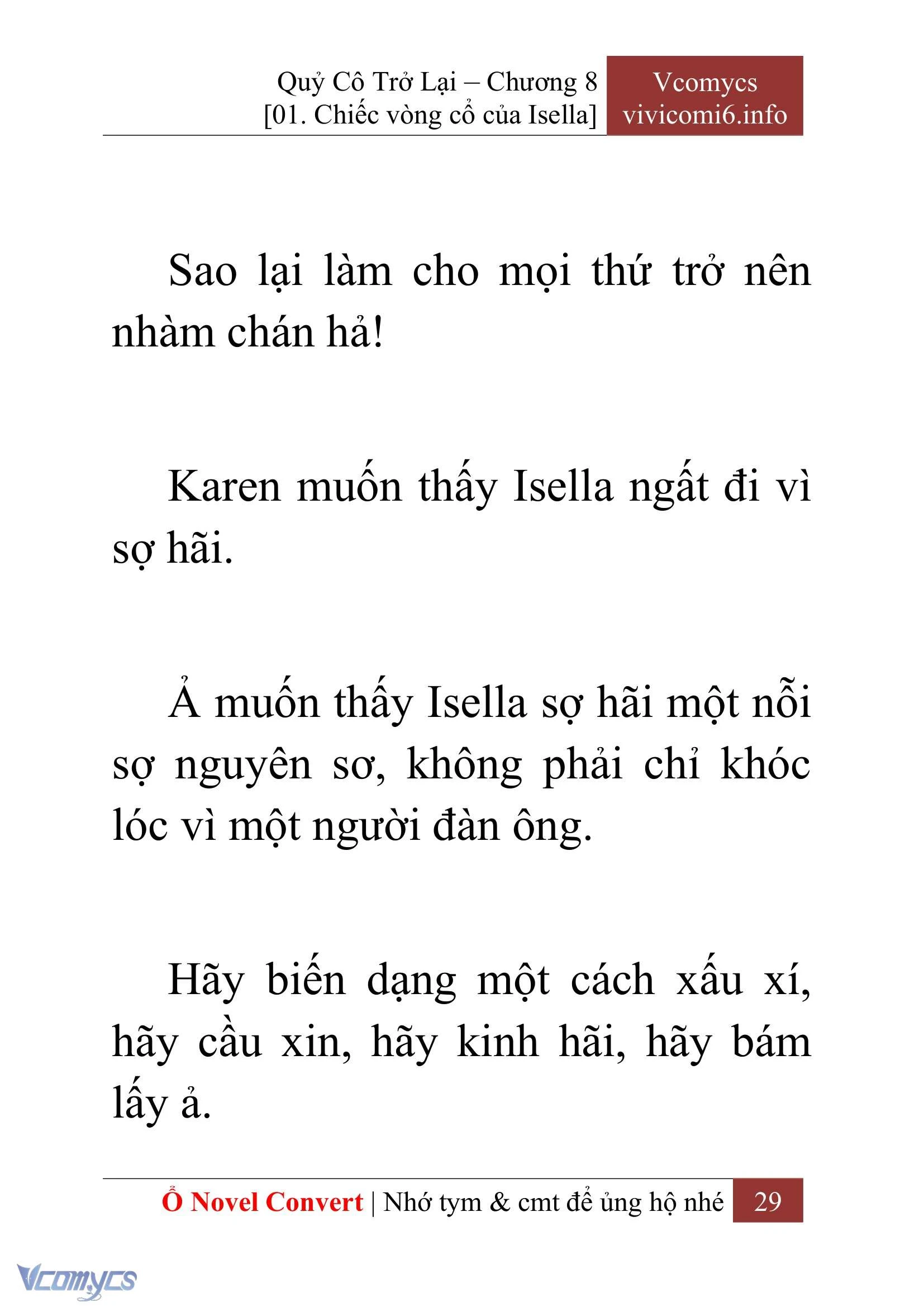 [Novel] Quý Cô Trở Lại Chapter  8 - 31