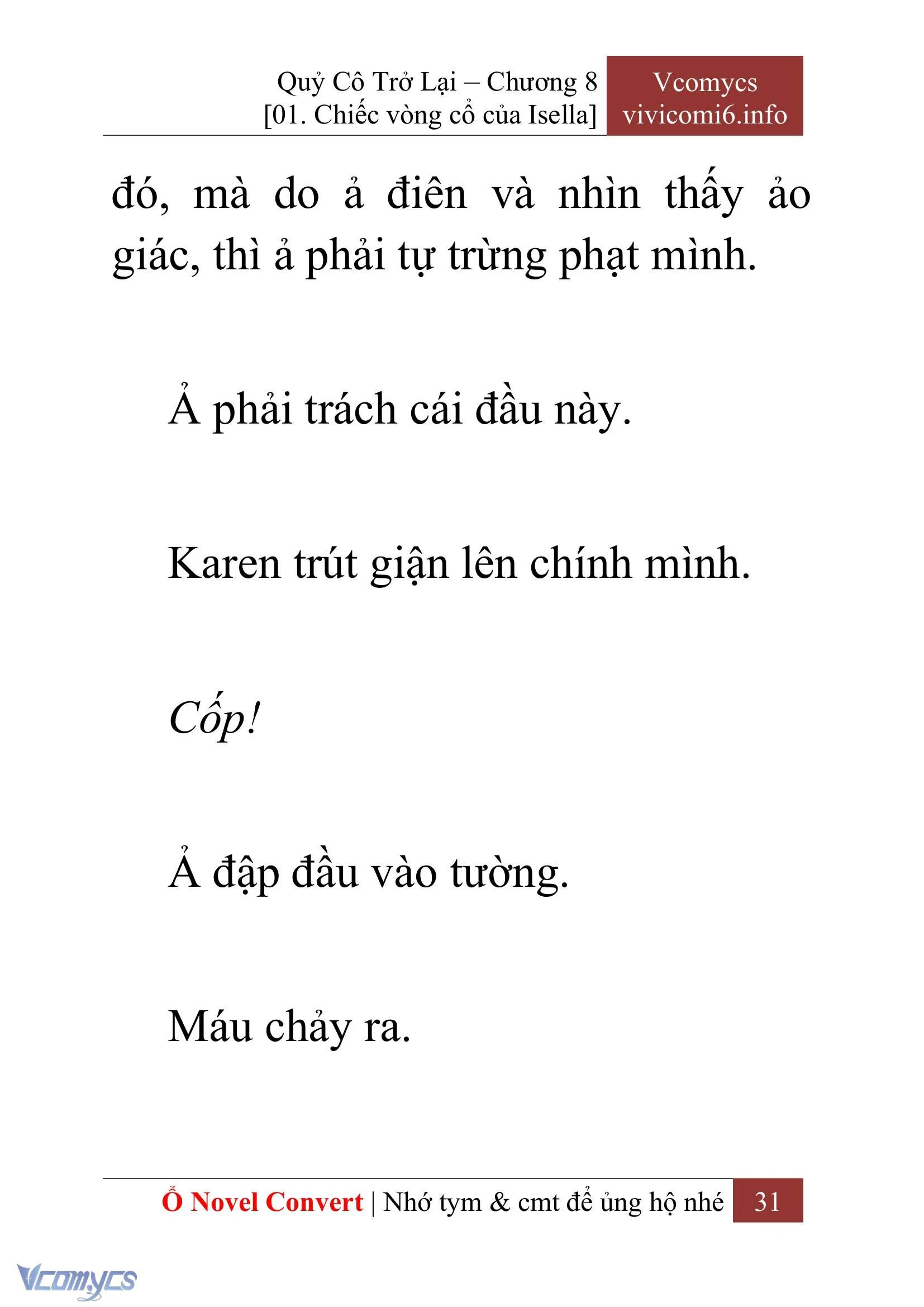 [Novel] Quý Cô Trở Lại Chapter  8 - 33