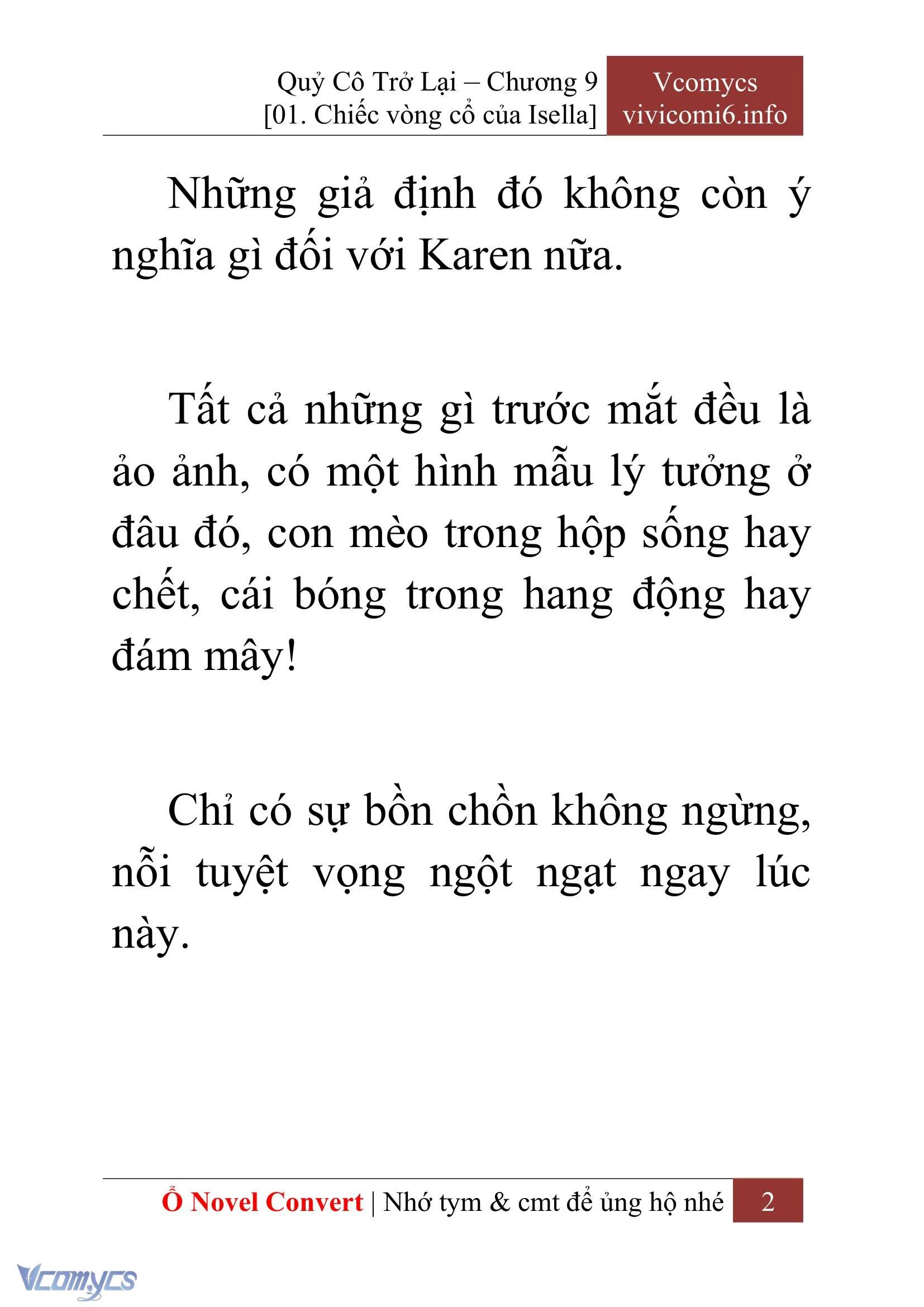 [Novel] Quý Cô Trở Lại Chapter  9 - 4
