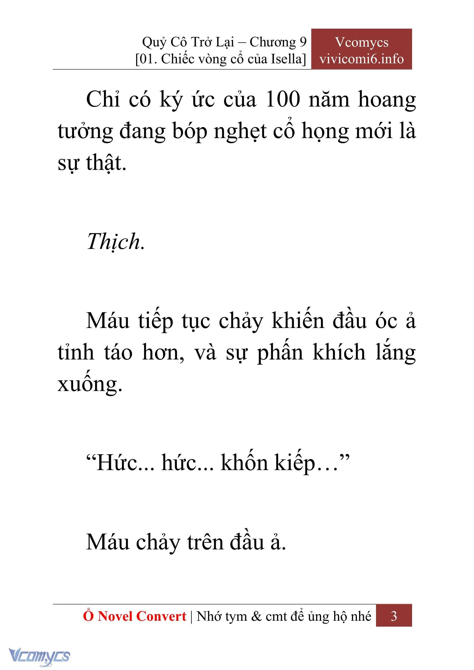 [Novel] Quý Cô Trở Lại Chapter  9 - 5