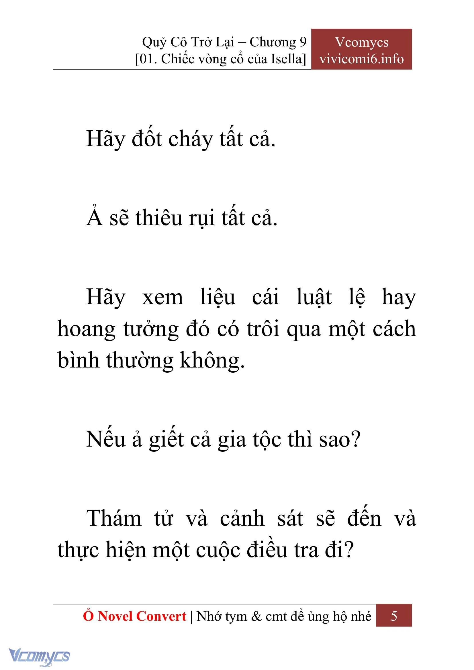 [Novel] Quý Cô Trở Lại Chapter  9 - 7