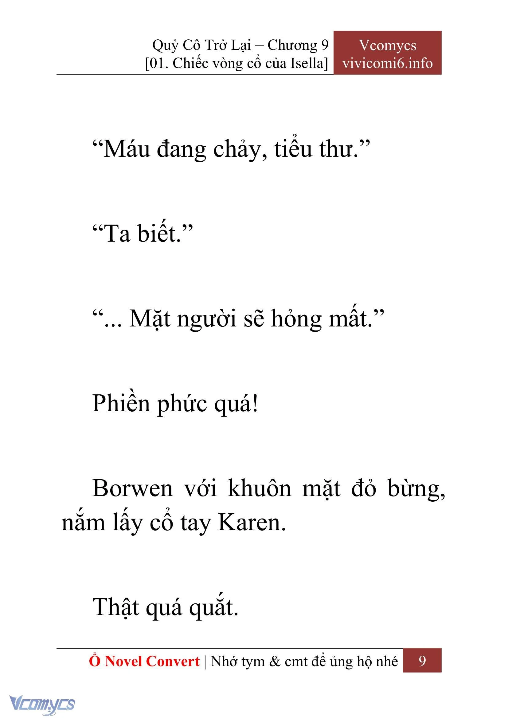 [Novel] Quý Cô Trở Lại Chapter  9 - 11