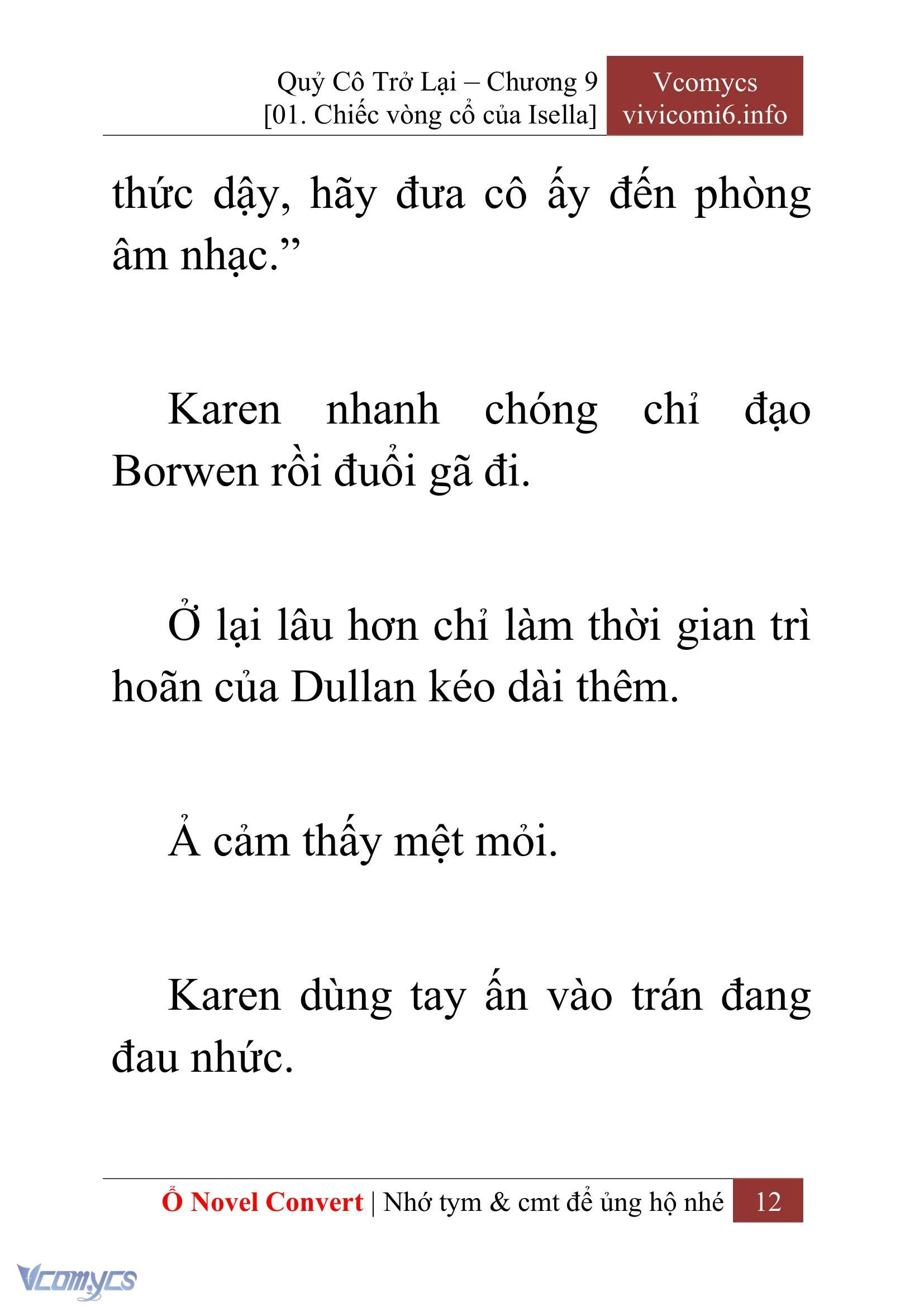[Novel] Quý Cô Trở Lại Chapter  9 - 14