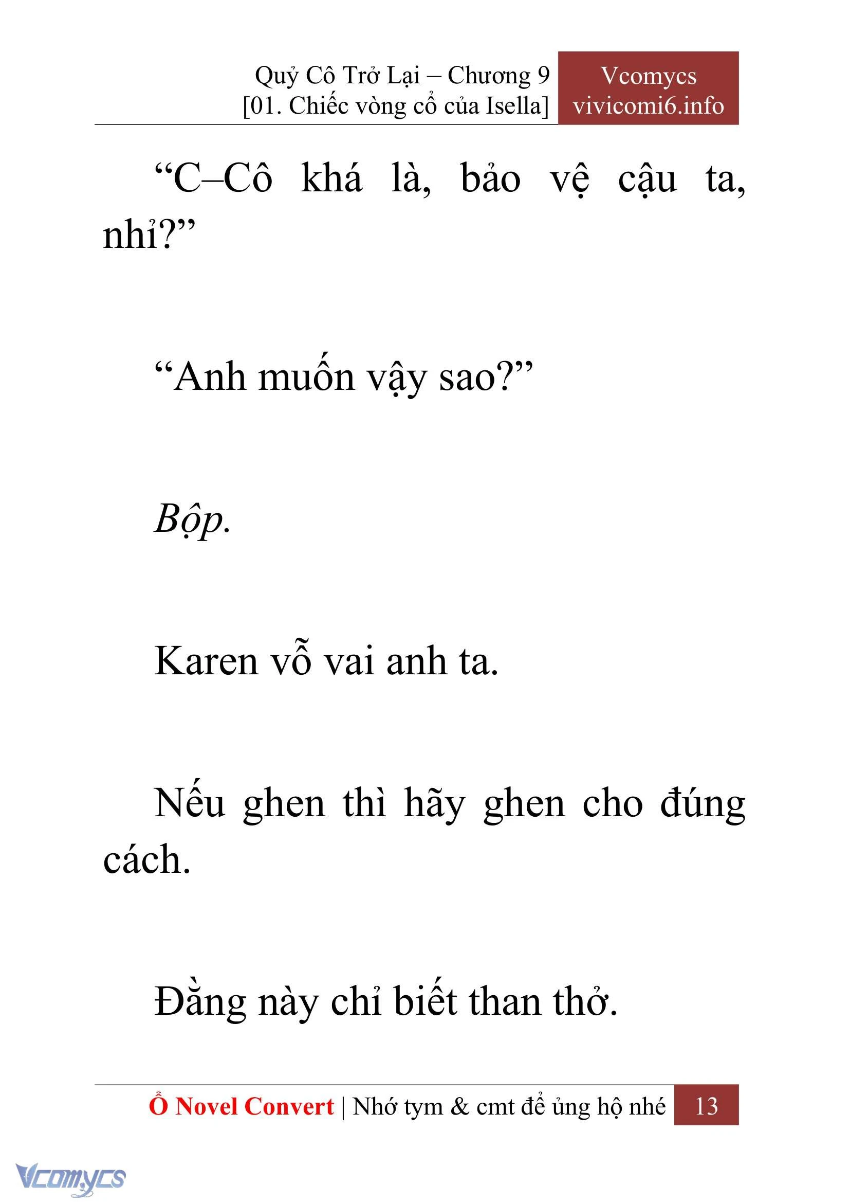 [Novel] Quý Cô Trở Lại Chapter  9 - 15