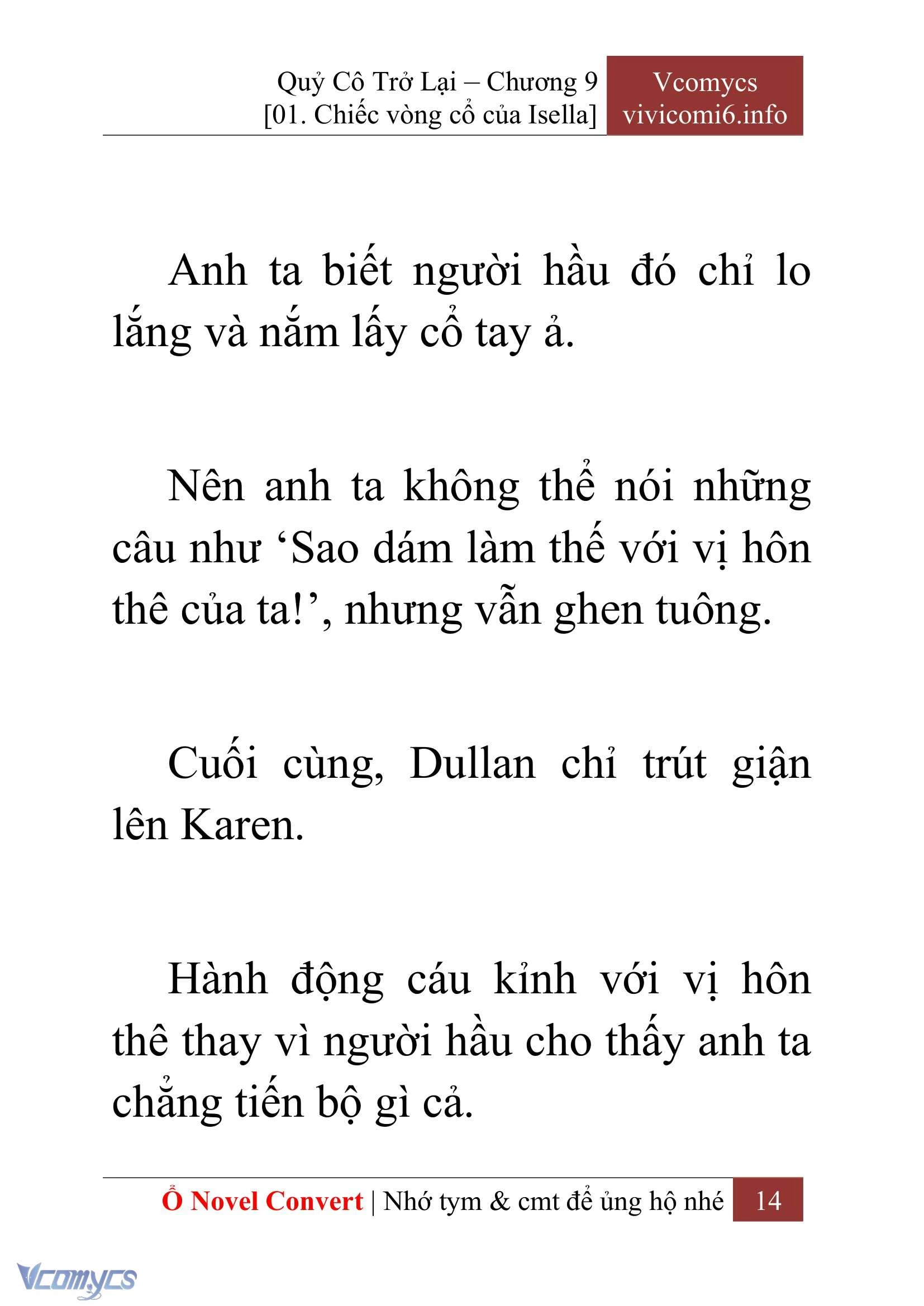 [Novel] Quý Cô Trở Lại Chapter  9 - 16