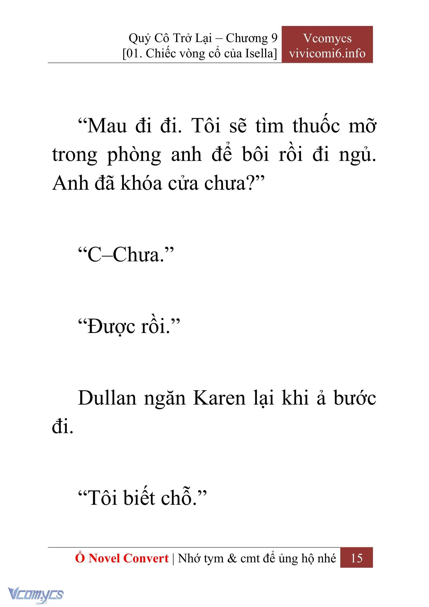 [Novel] Quý Cô Trở Lại Chapter  9 - 17
