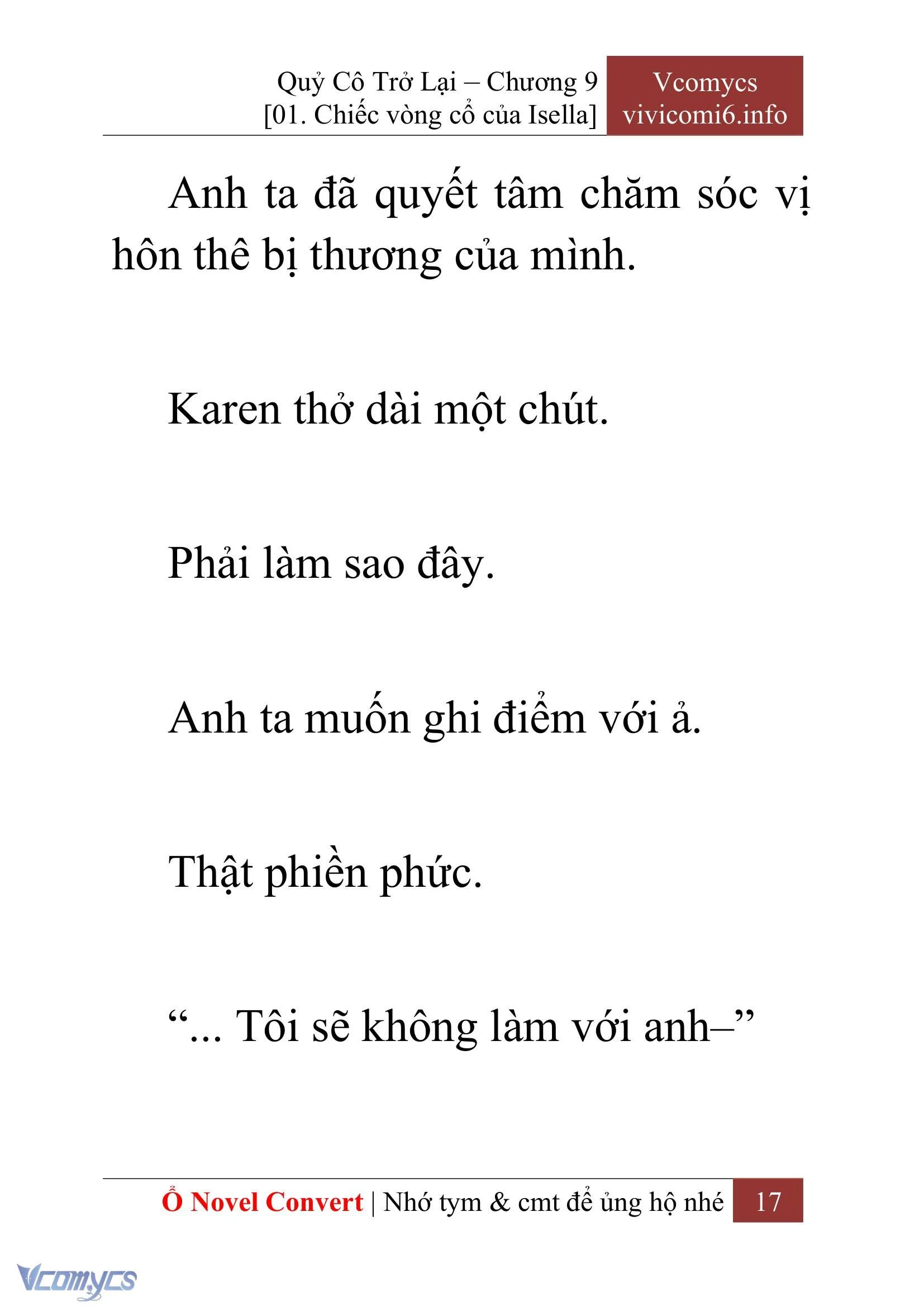[Novel] Quý Cô Trở Lại Chapter  9 - 19