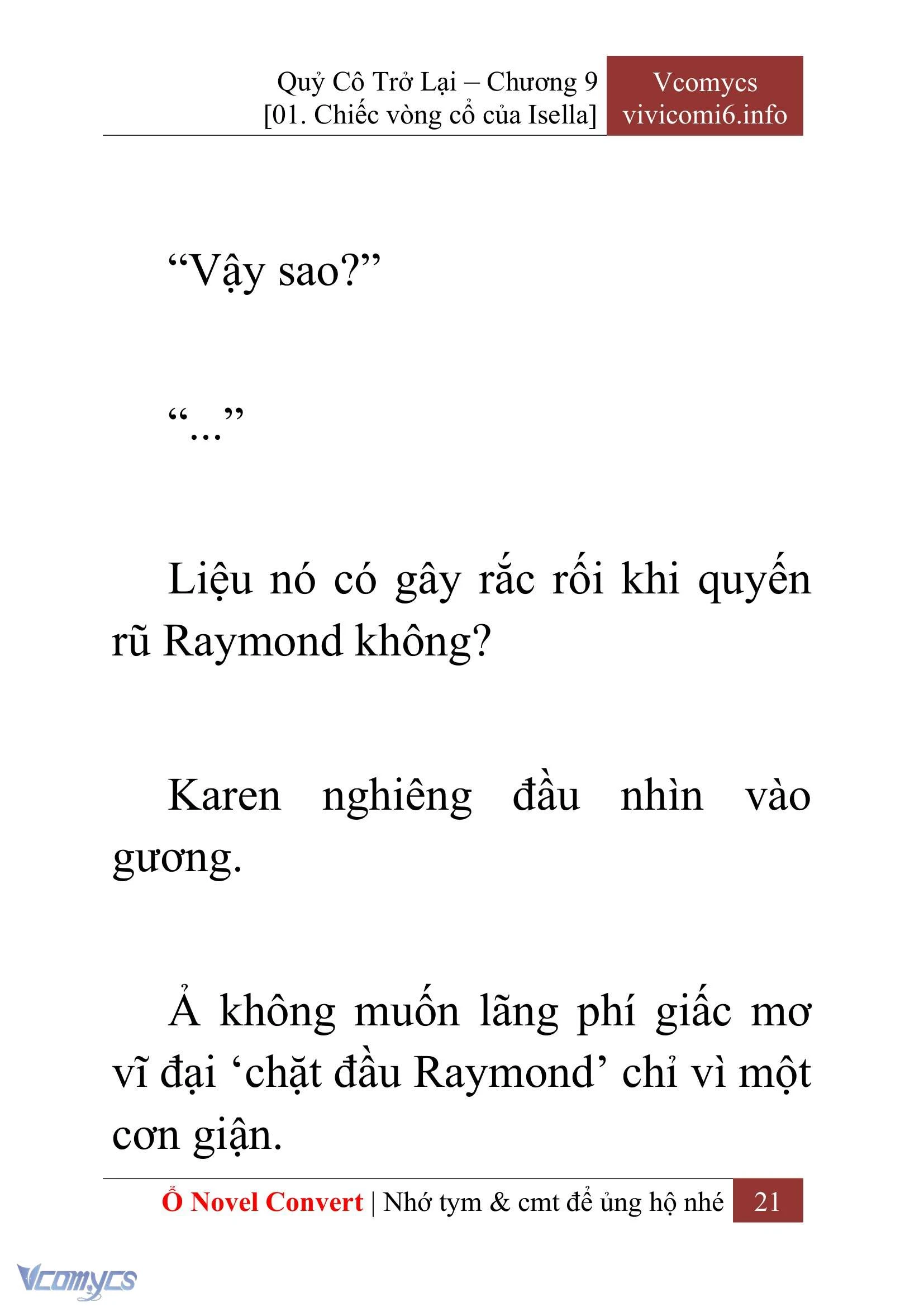 [Novel] Quý Cô Trở Lại Chapter  9 - 23