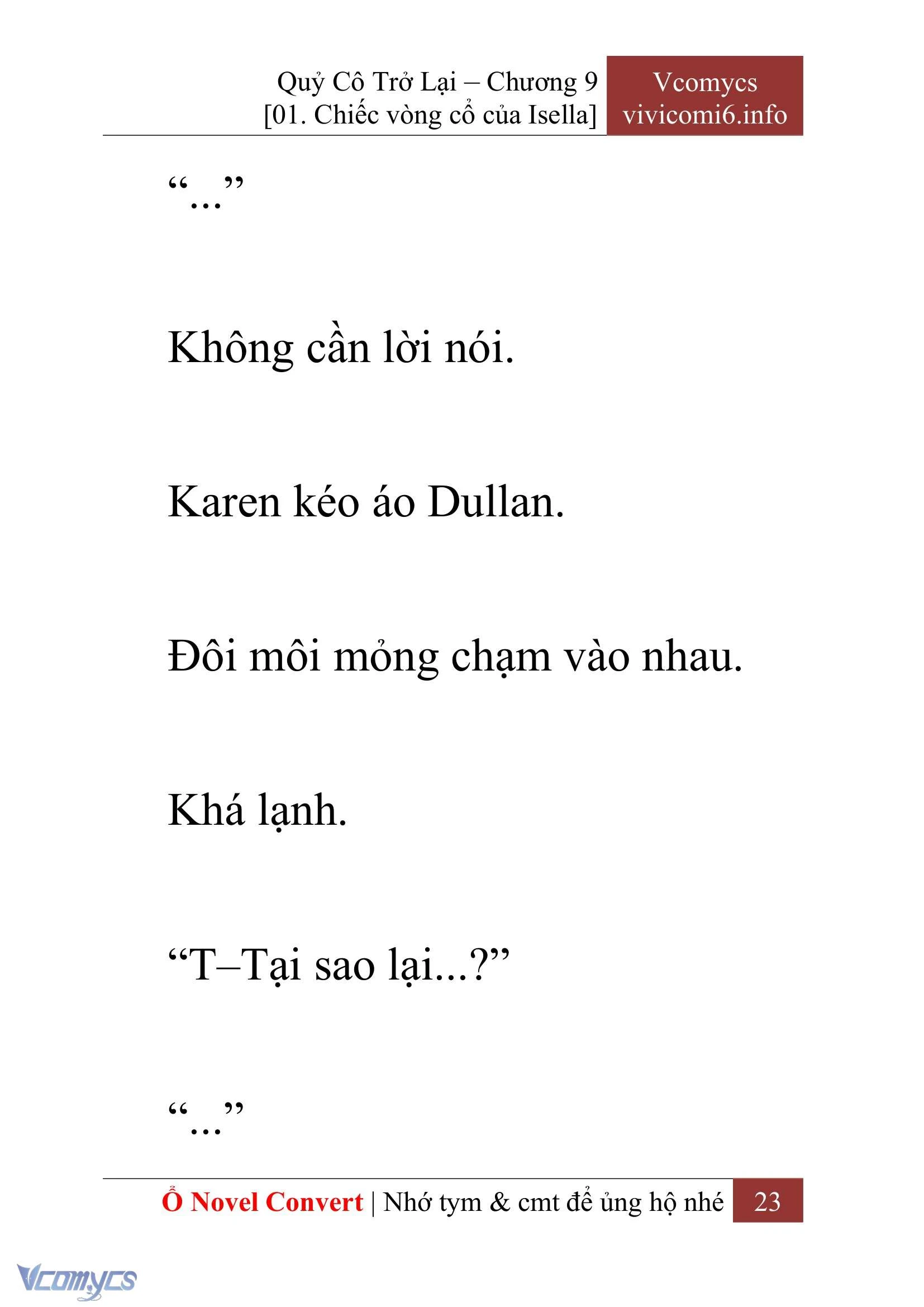 [Novel] Quý Cô Trở Lại Chapter  9 - 25
