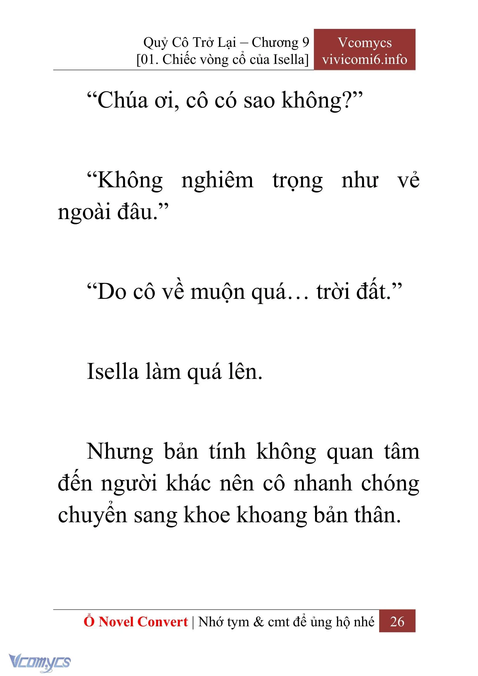 [Novel] Quý Cô Trở Lại Chapter  9 - 28