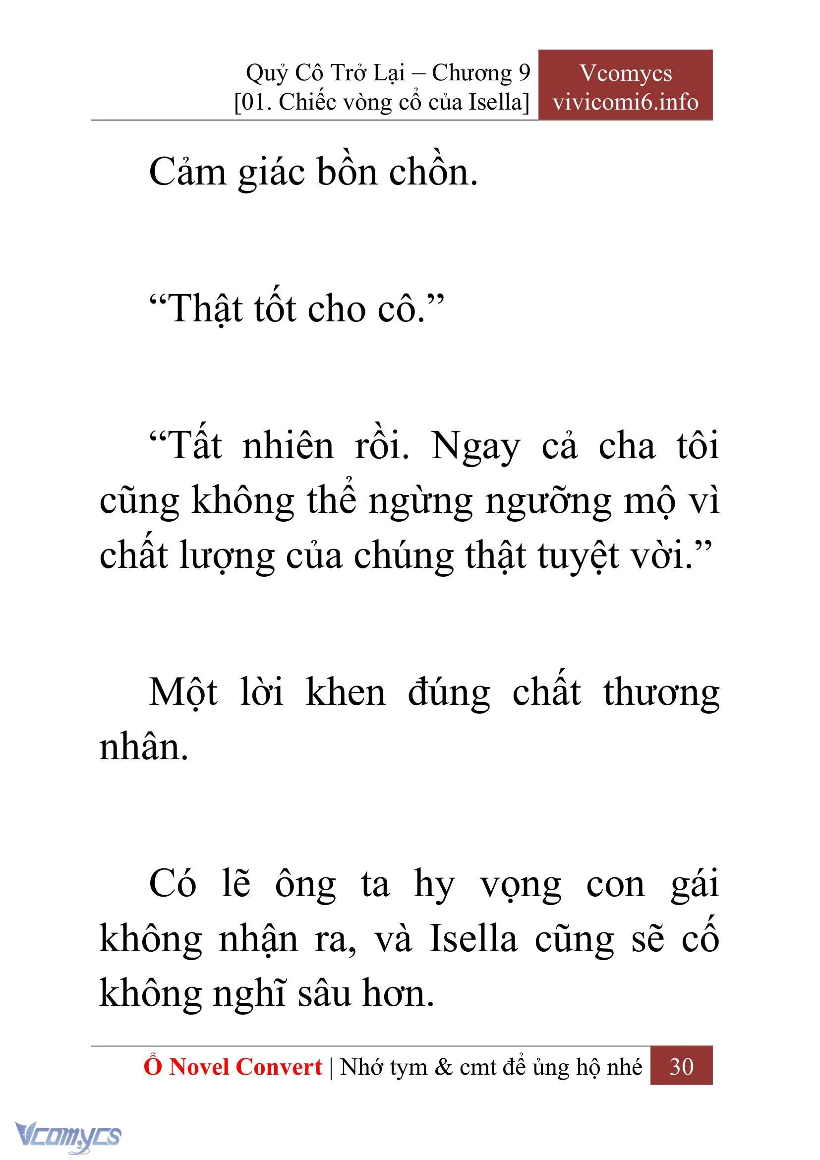 [Novel] Quý Cô Trở Lại Chapter  9 - 32