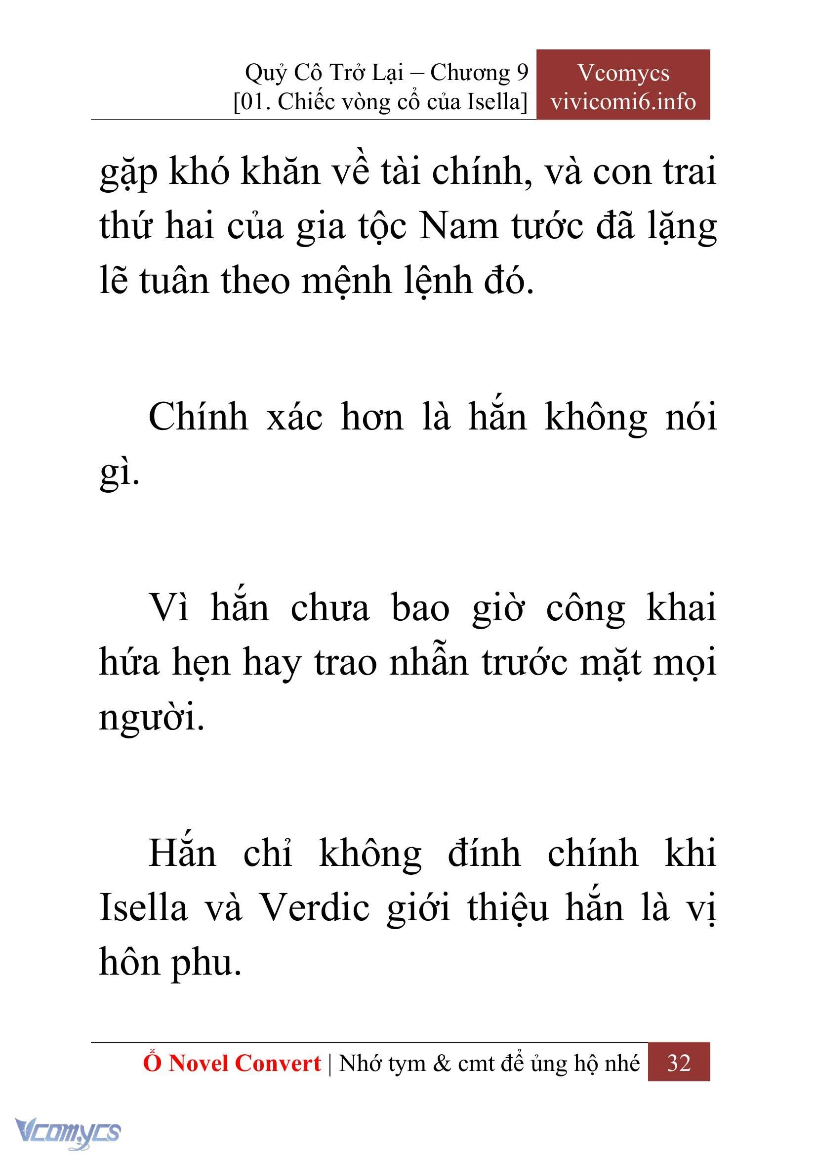 [Novel] Quý Cô Trở Lại Chapter  9 - 34
