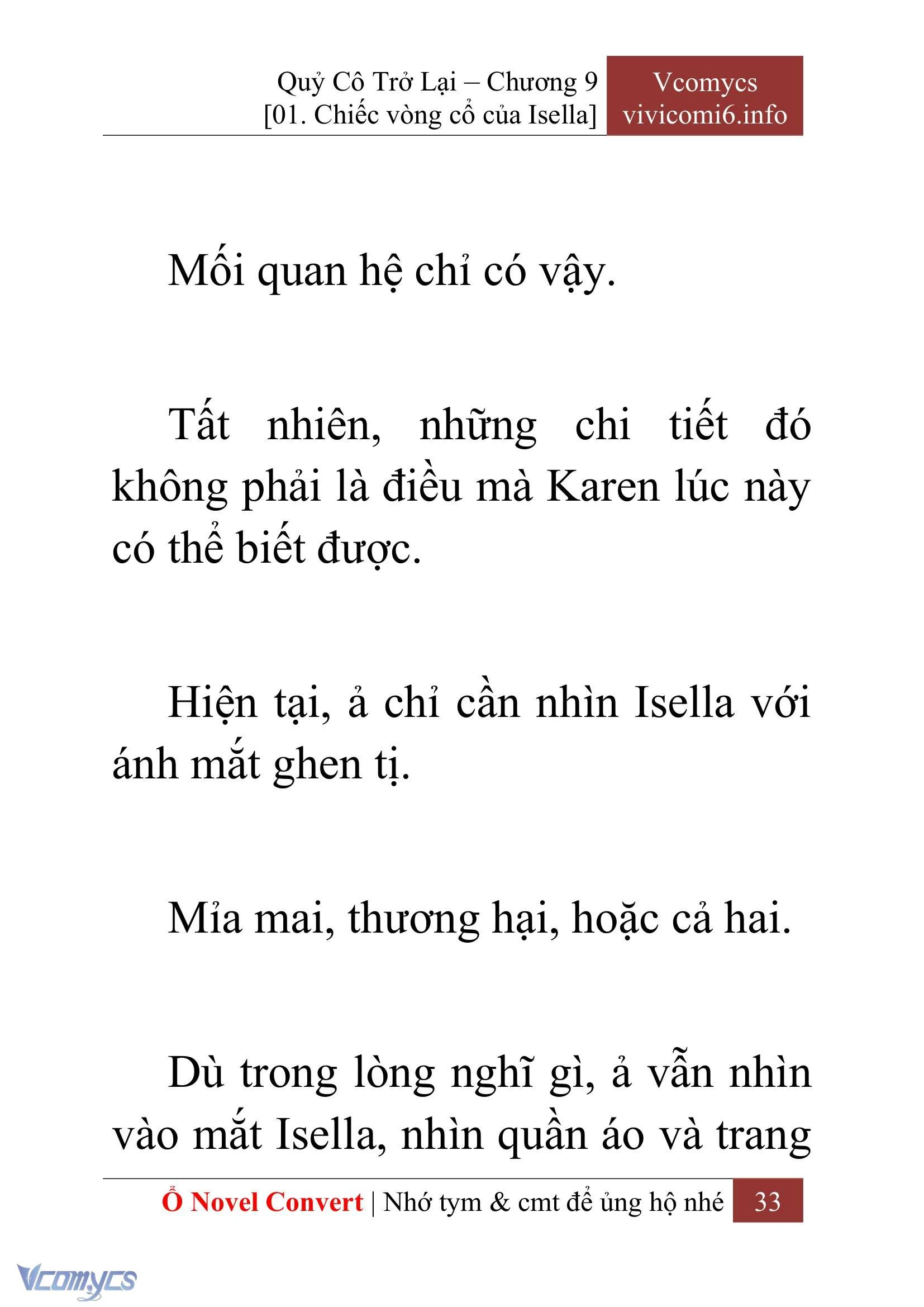 [Novel] Quý Cô Trở Lại Chapter  9 - 35