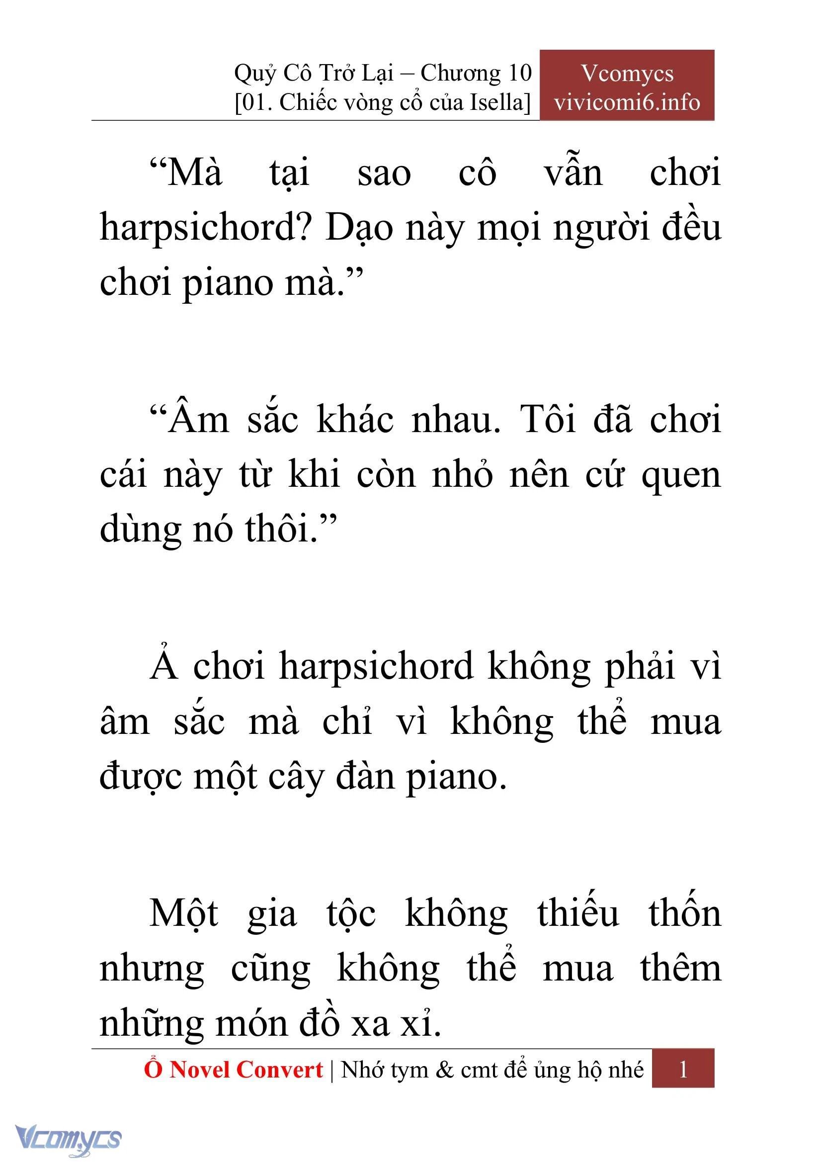 [Novel] Quý Cô Trở Lại Chapter  10 - 3