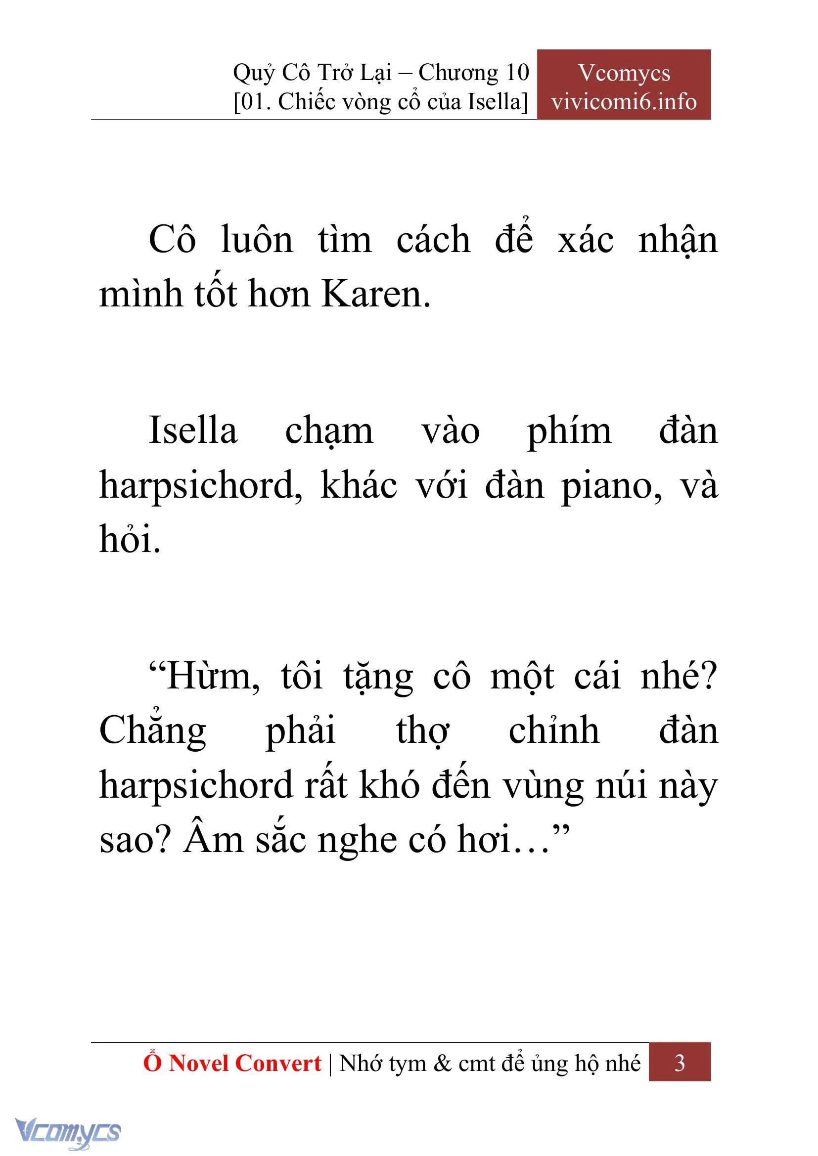 [Novel] Quý Cô Trở Lại Chapter  10 - 5