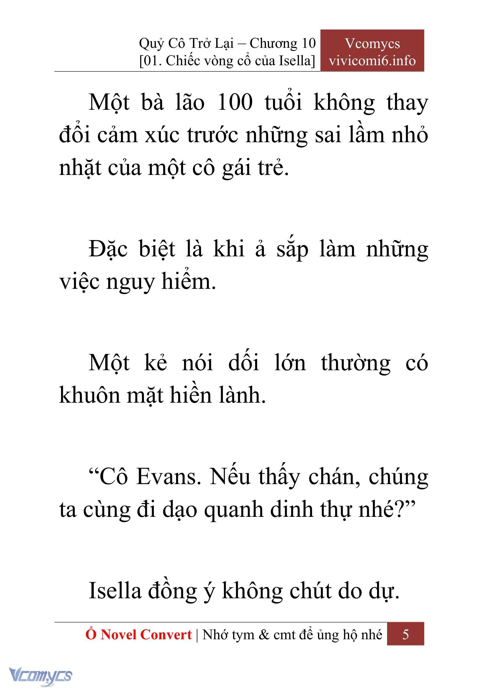 [Novel] Quý Cô Trở Lại Chapter  10 - 7