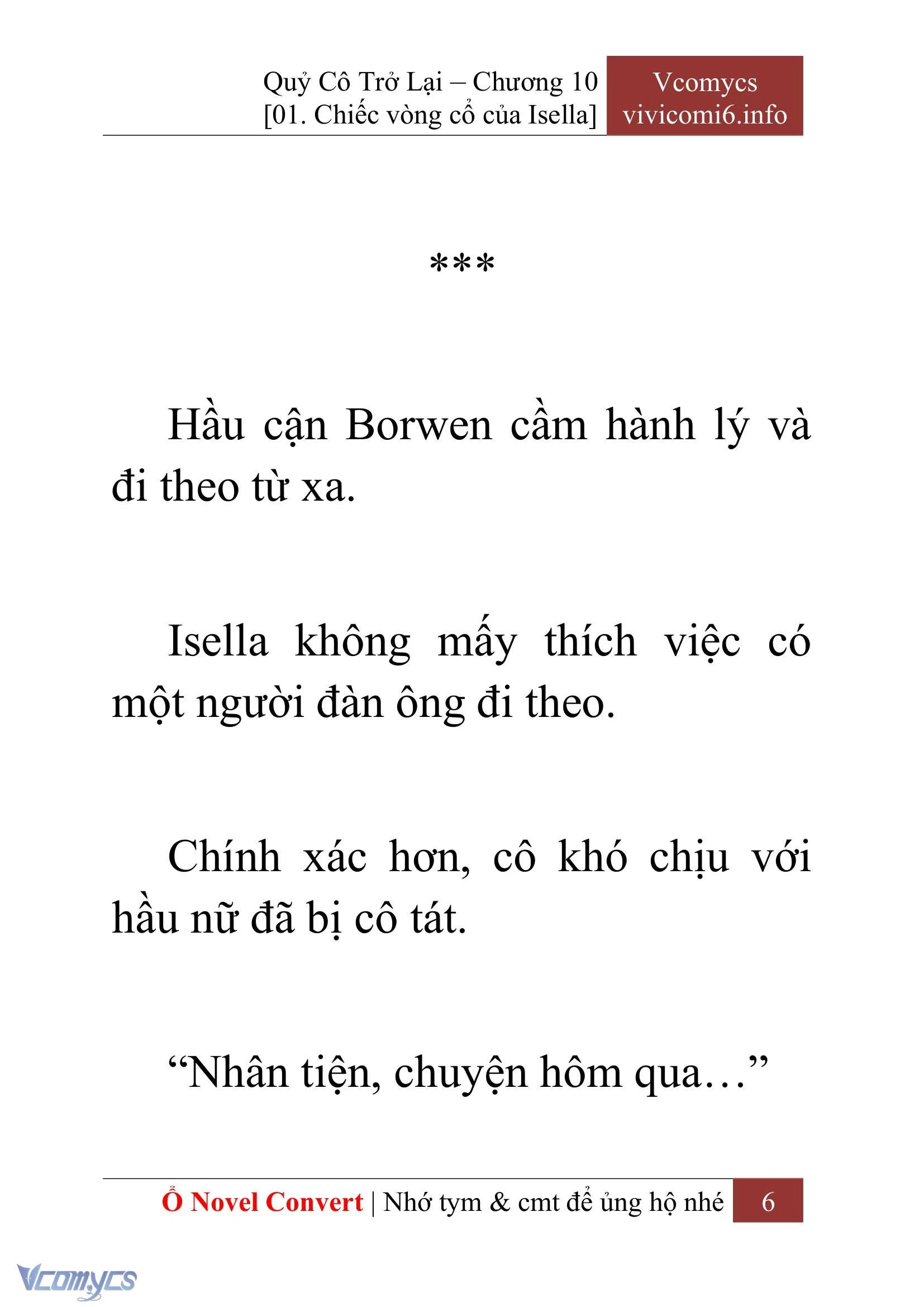 [Novel] Quý Cô Trở Lại Chapter  10 - 8