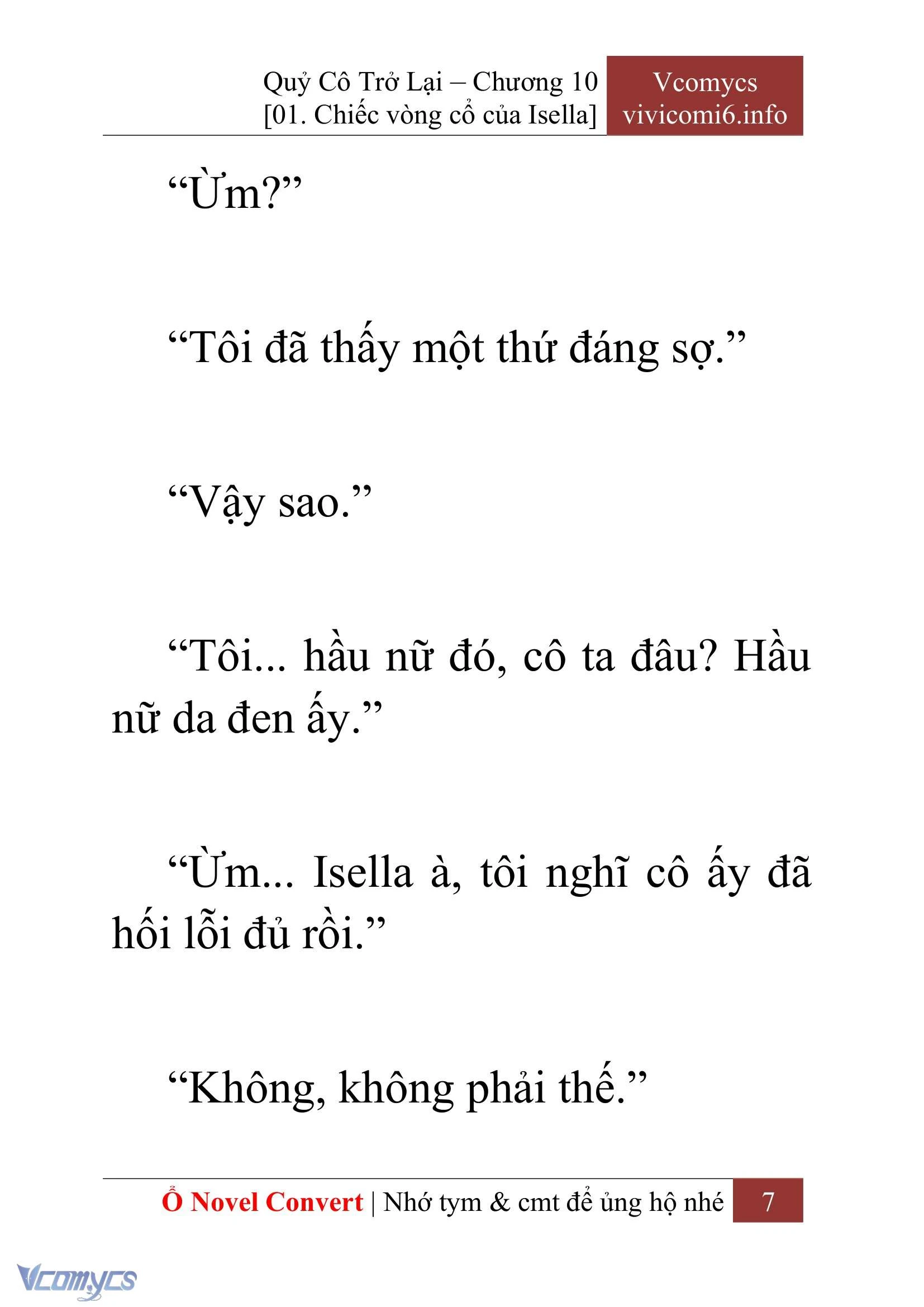 [Novel] Quý Cô Trở Lại Chapter  10 - 9