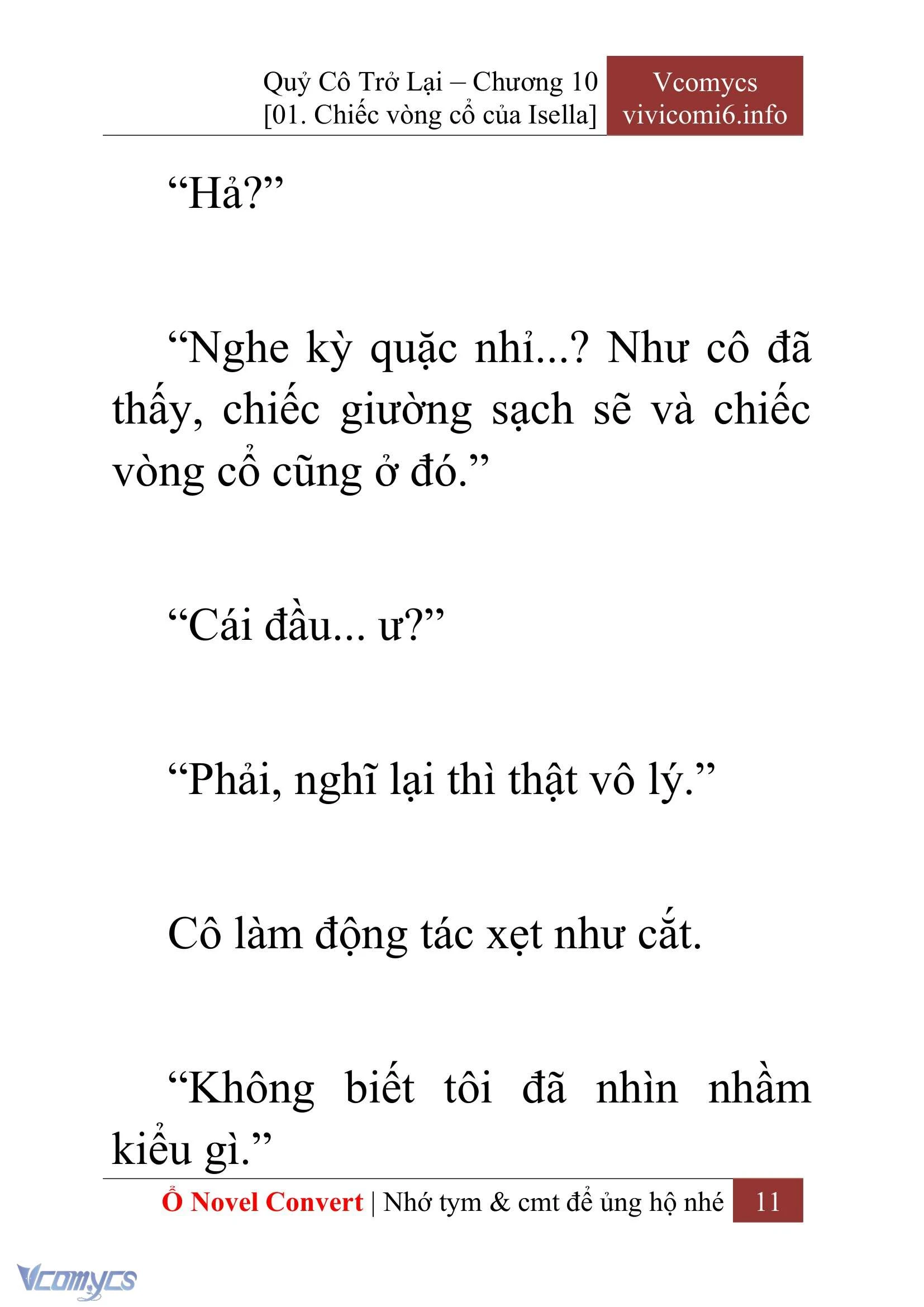 [Novel] Quý Cô Trở Lại Chapter  10 - 13