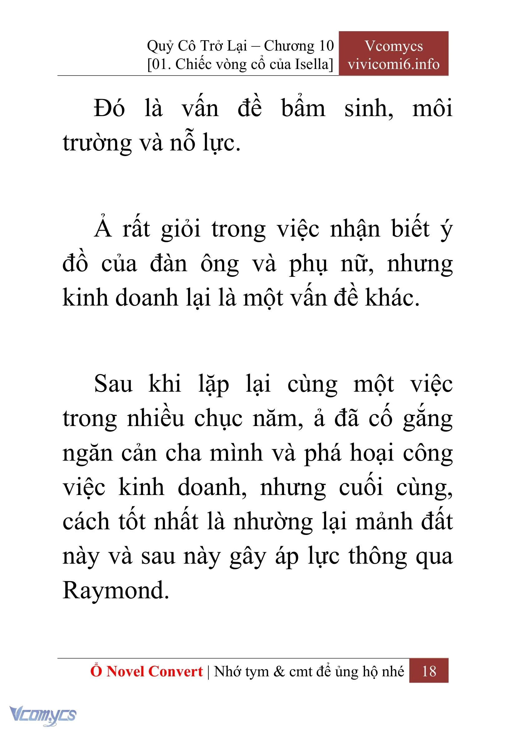 [Novel] Quý Cô Trở Lại Chapter  10 - 20
