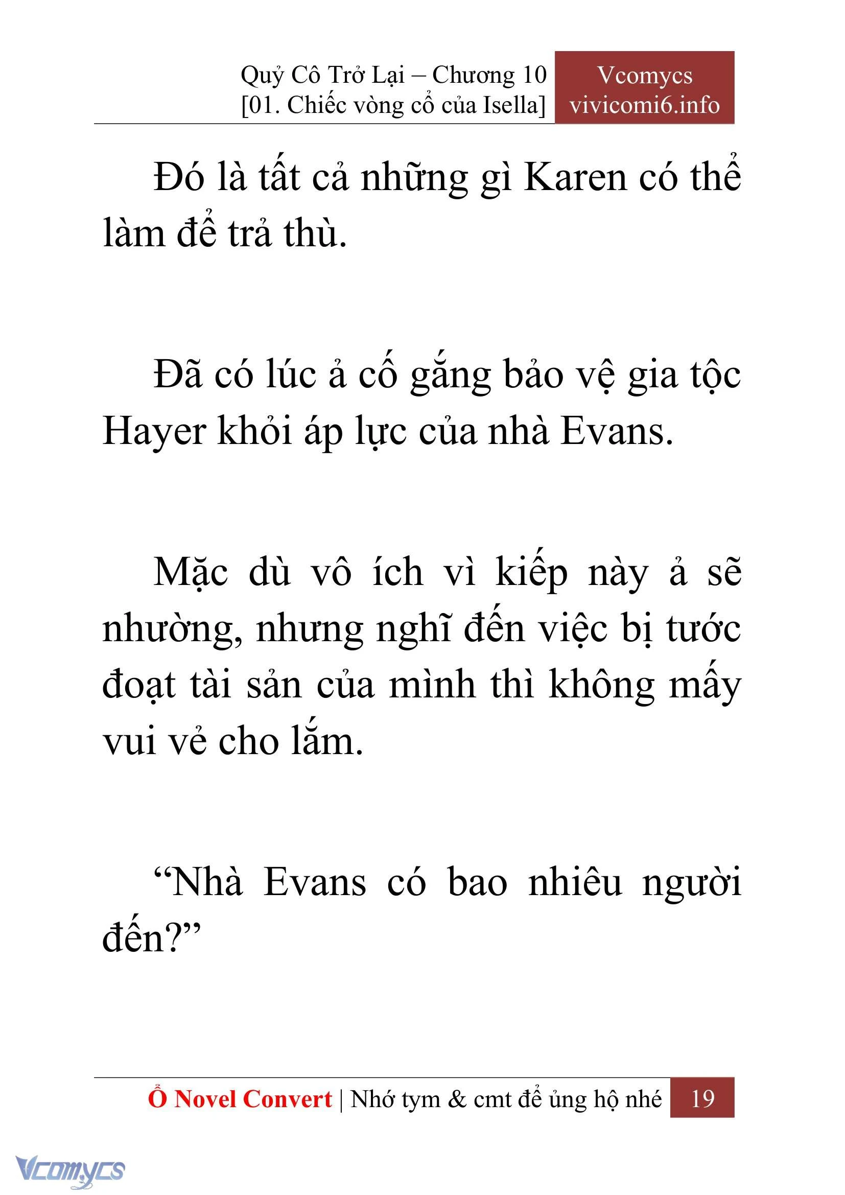 [Novel] Quý Cô Trở Lại Chapter  10 - 21