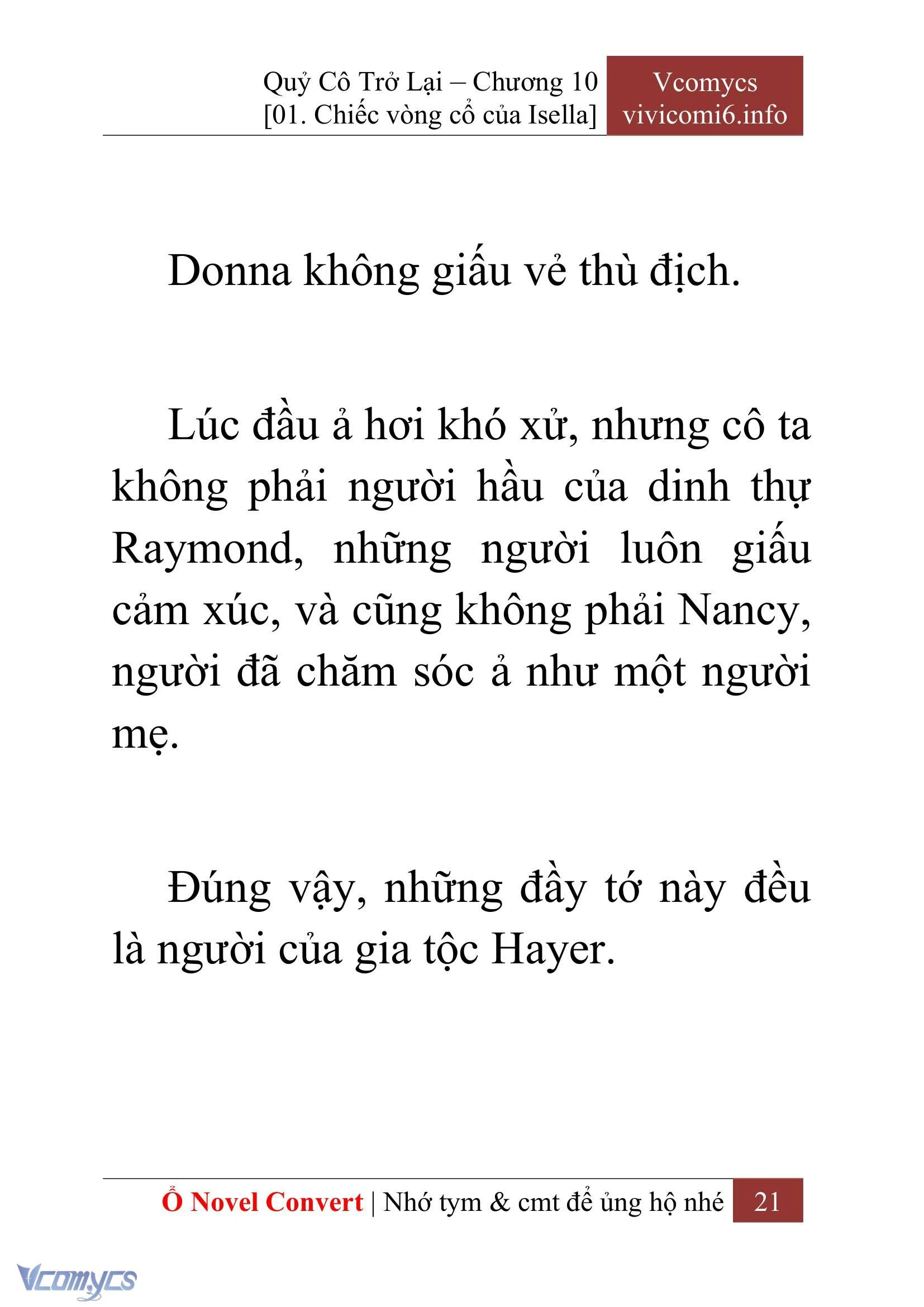 [Novel] Quý Cô Trở Lại Chapter  10 - 23