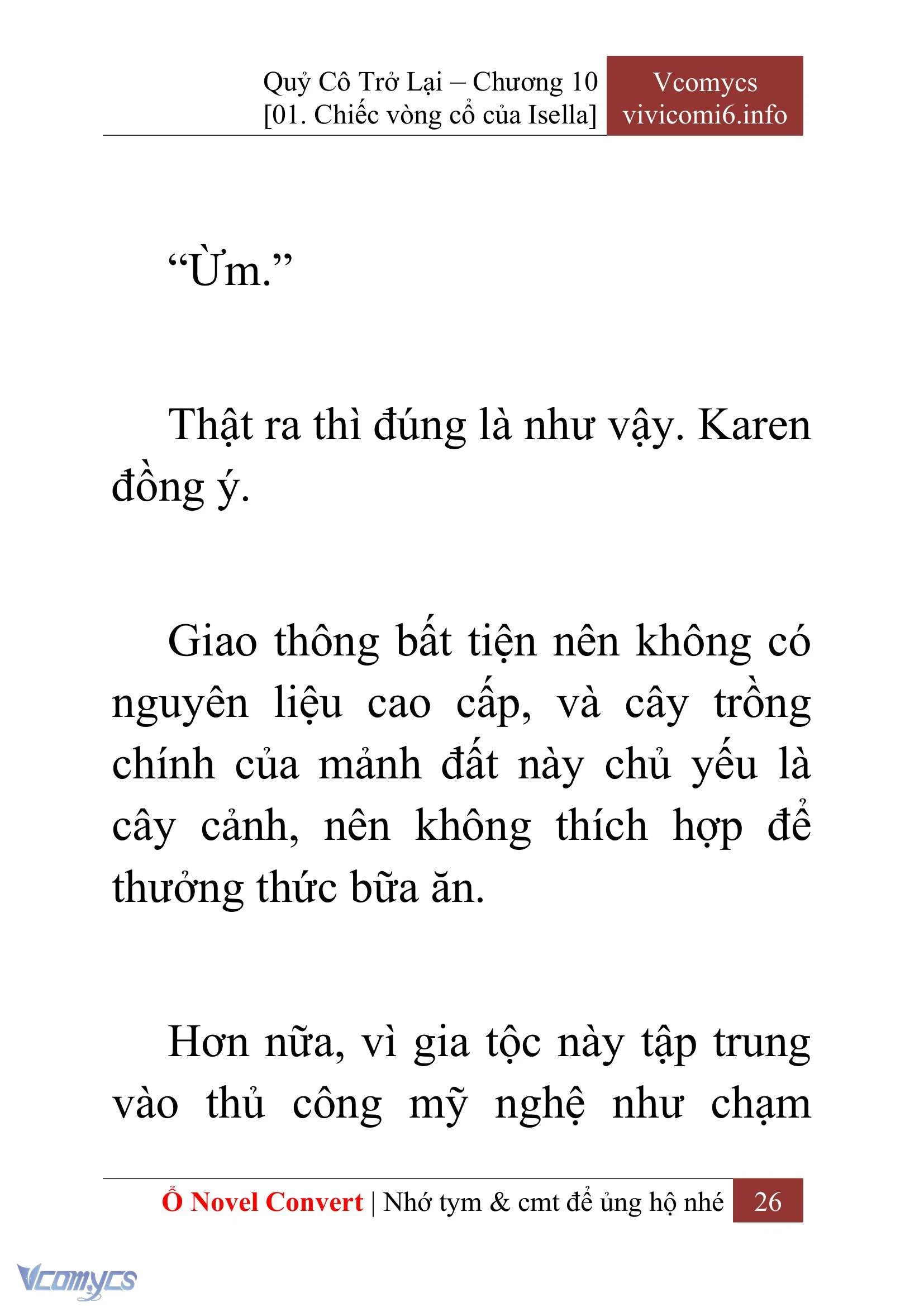 [Novel] Quý Cô Trở Lại Chapter  10 - 28