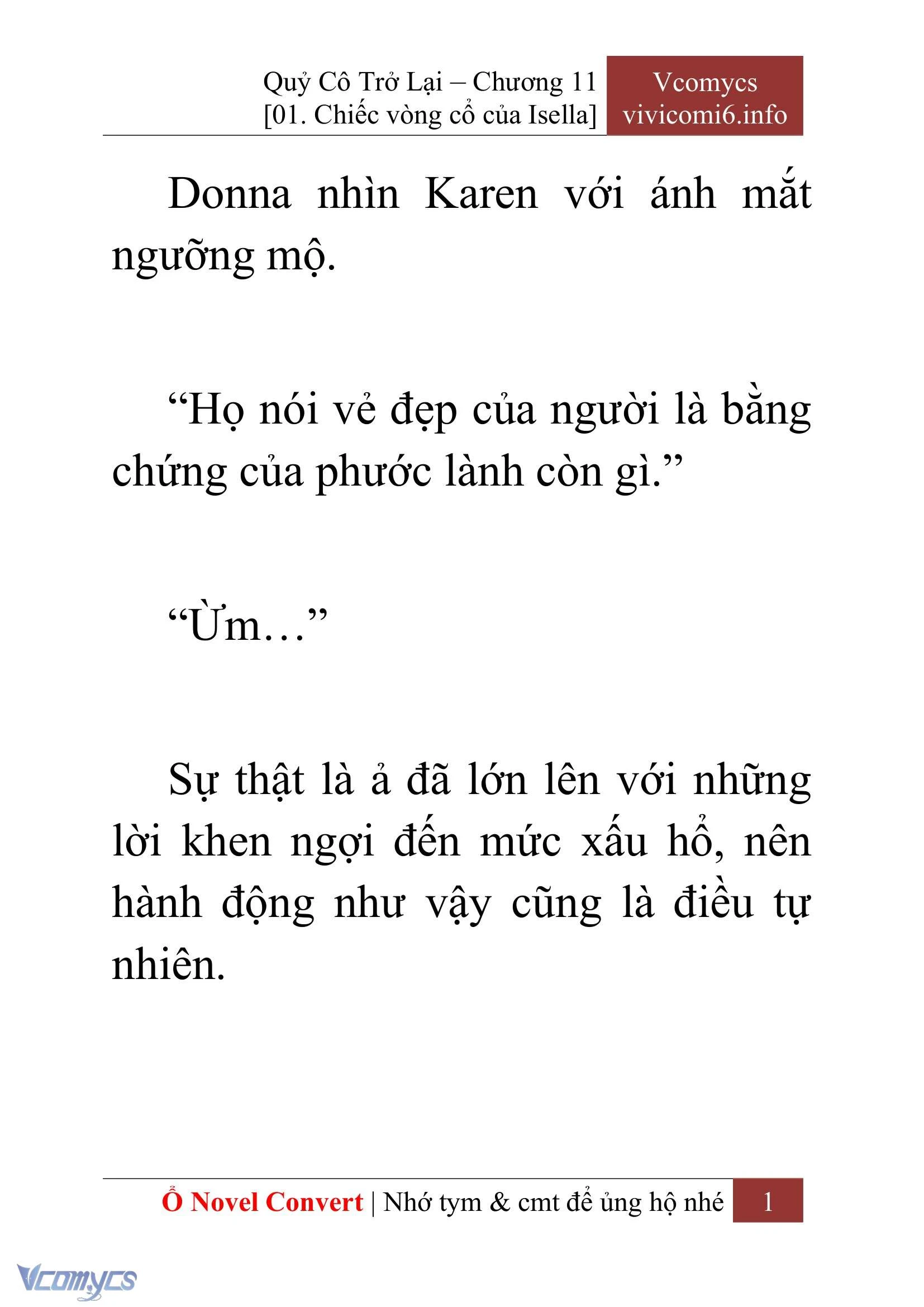 [Novel] Quý Cô Trở Lại Chapter  11 - 3