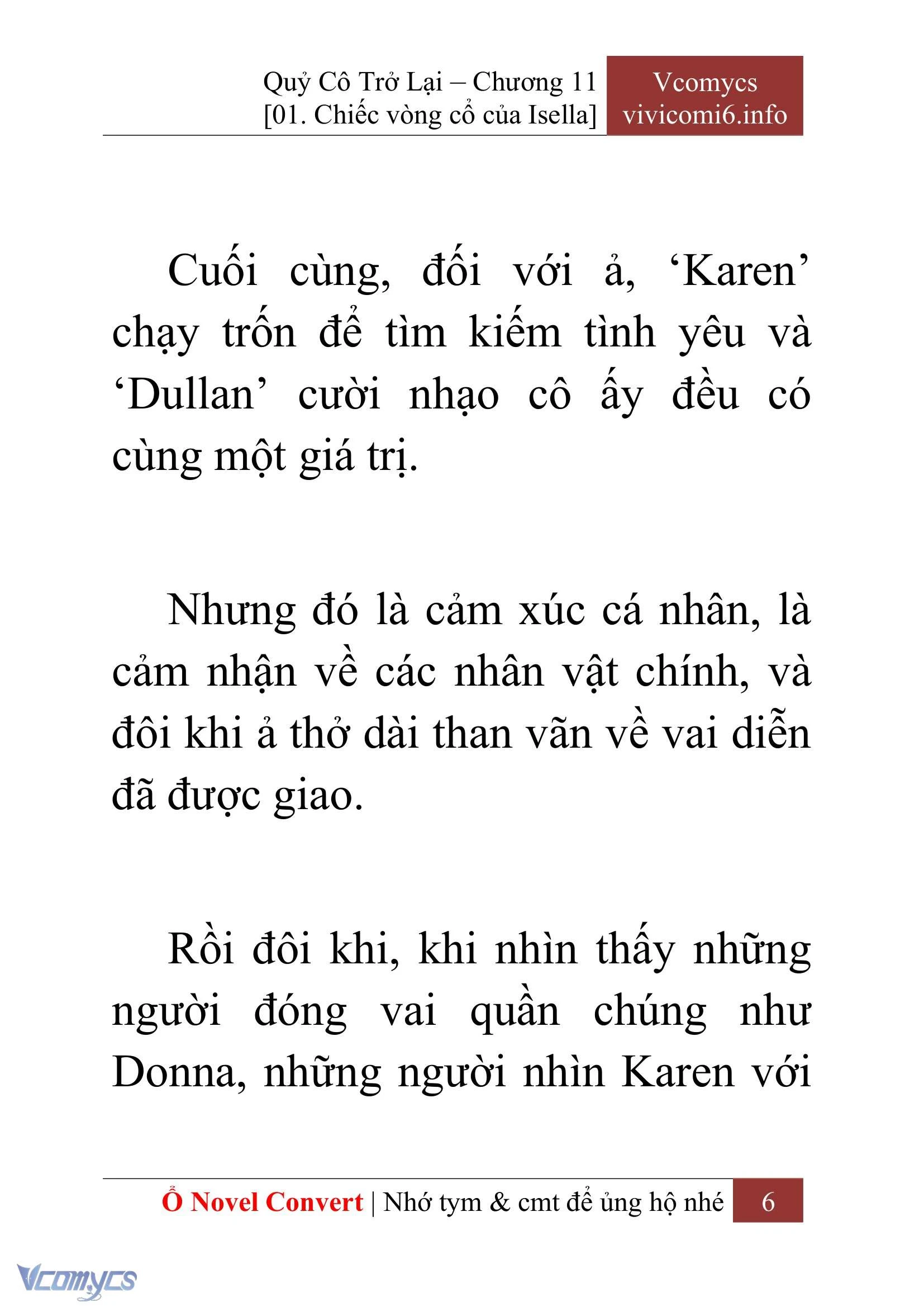 [Novel] Quý Cô Trở Lại Chapter  11 - 8