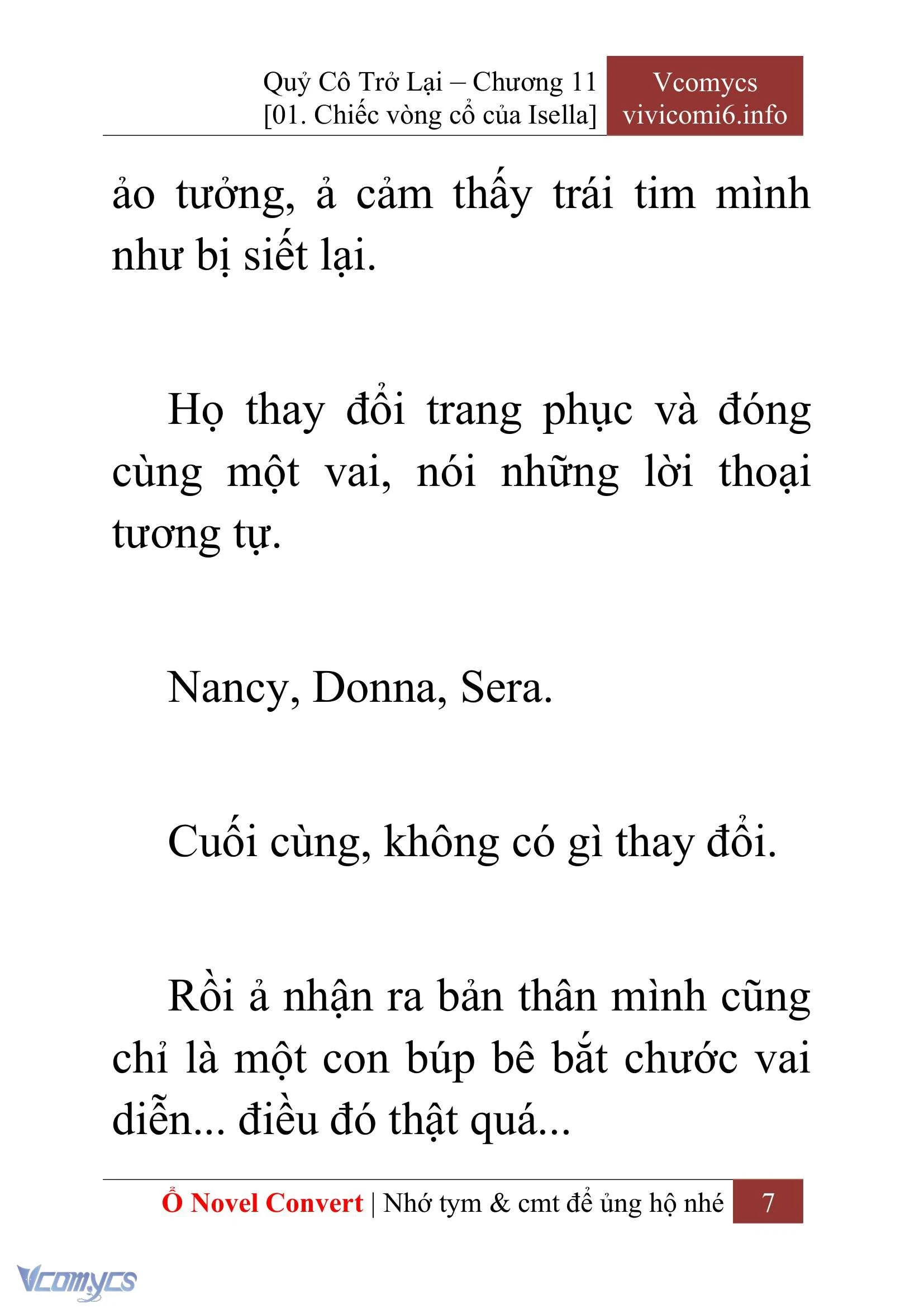 [Novel] Quý Cô Trở Lại Chapter  11 - 9