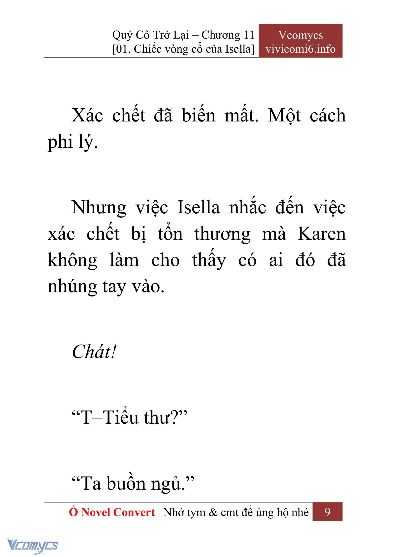 [Novel] Quý Cô Trở Lại Chapter  11 - 11