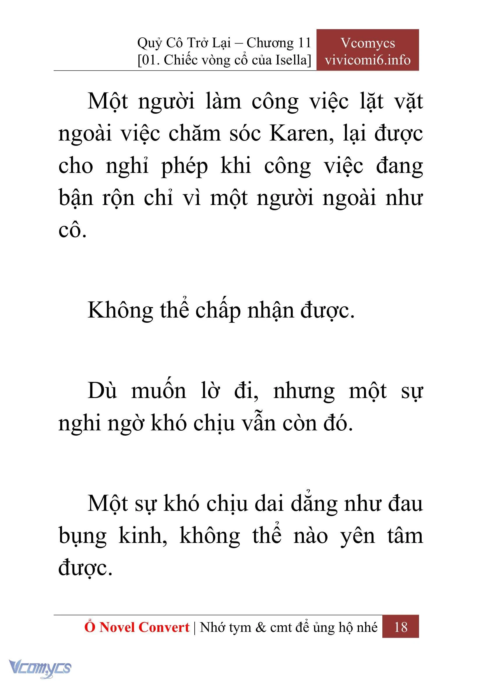[Novel] Quý Cô Trở Lại Chapter  11 - 20