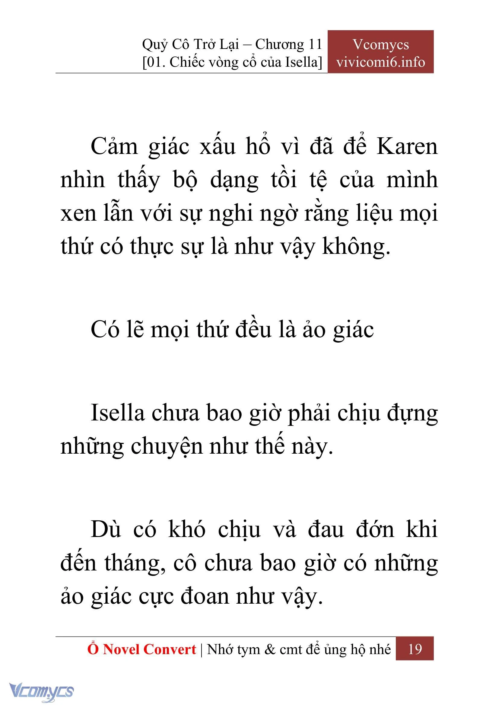 [Novel] Quý Cô Trở Lại Chapter  11 - 21