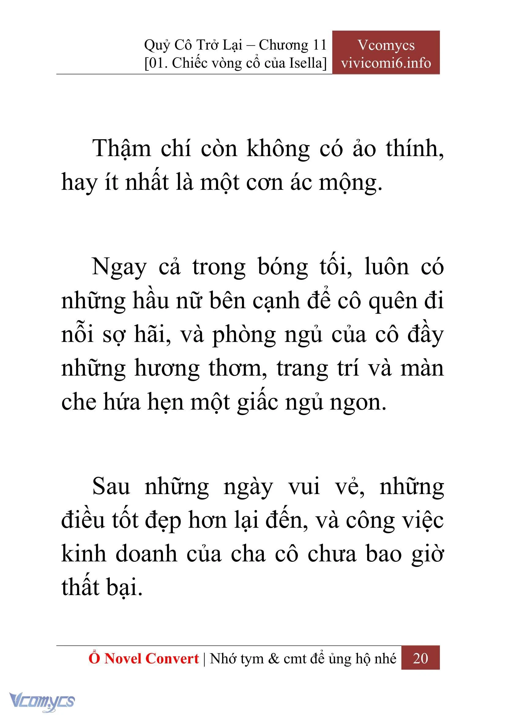 [Novel] Quý Cô Trở Lại Chapter  11 - 22
