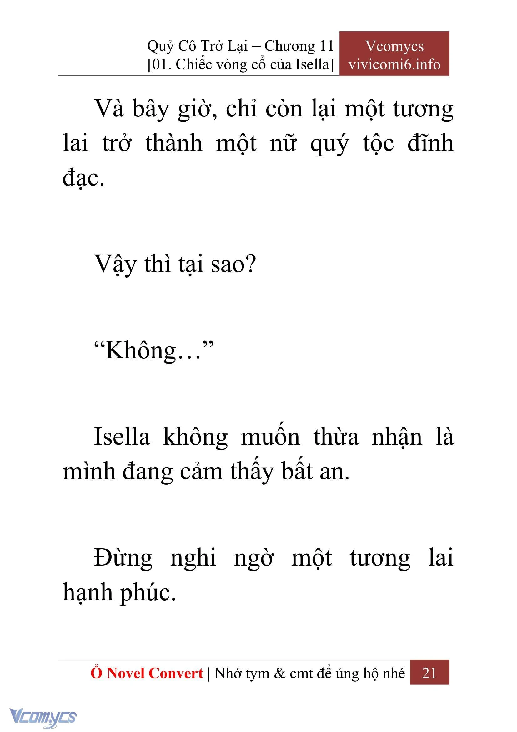[Novel] Quý Cô Trở Lại Chapter  11 - 23