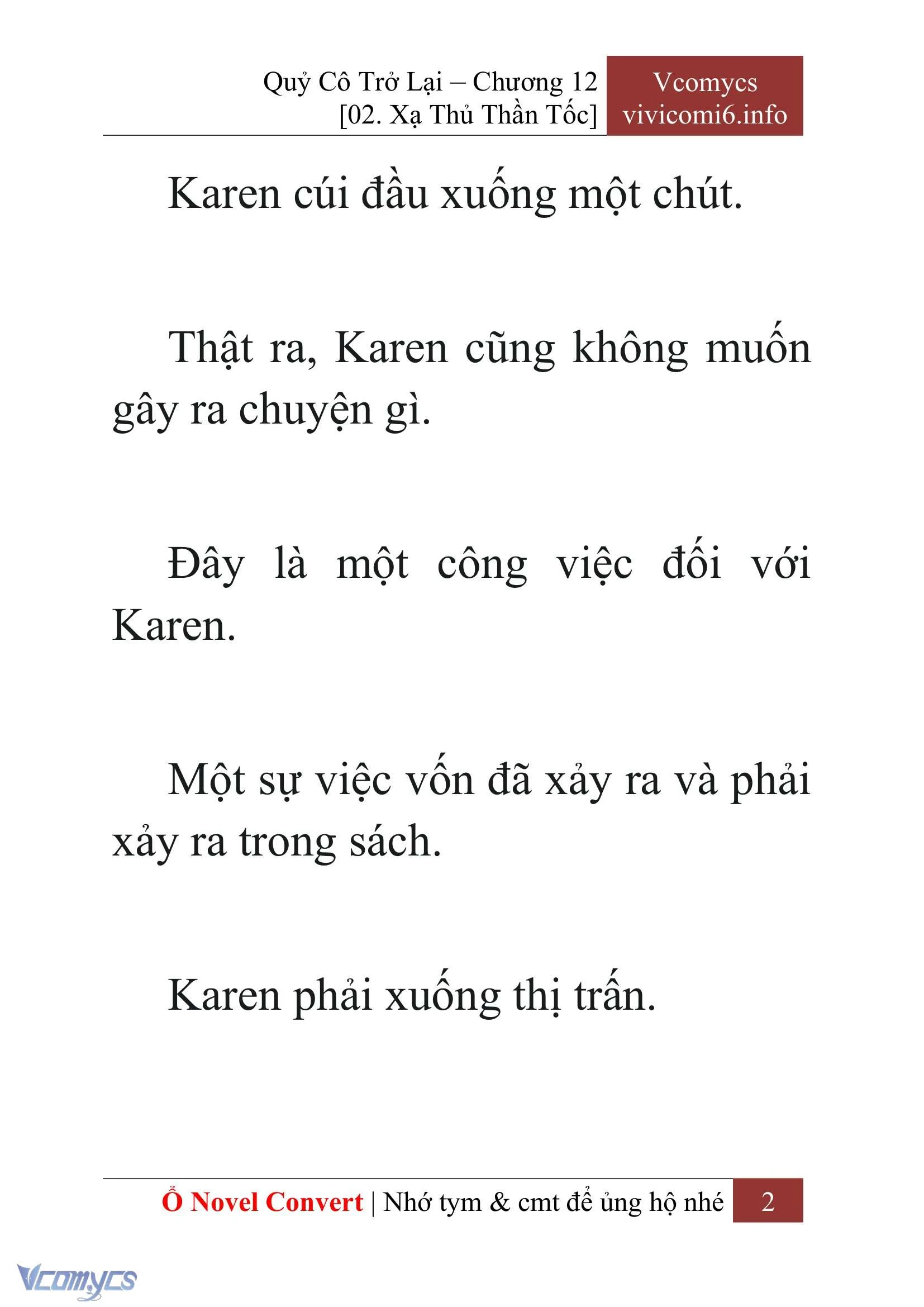 [Novel] Quý Cô Trở Lại Chapter  12 - 4