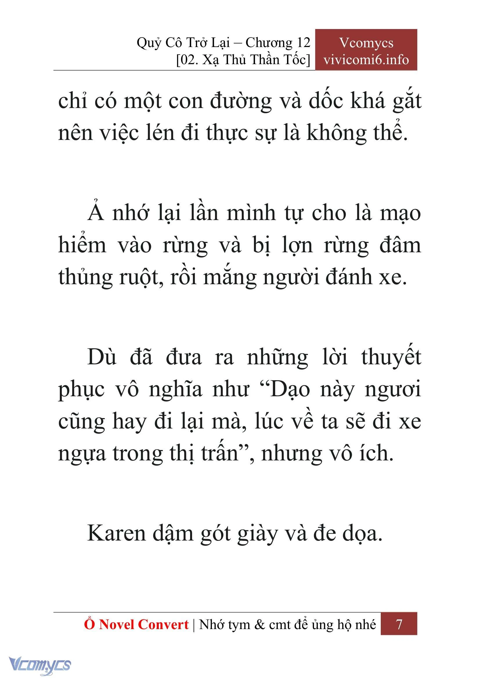 [Novel] Quý Cô Trở Lại Chapter  12 - 9