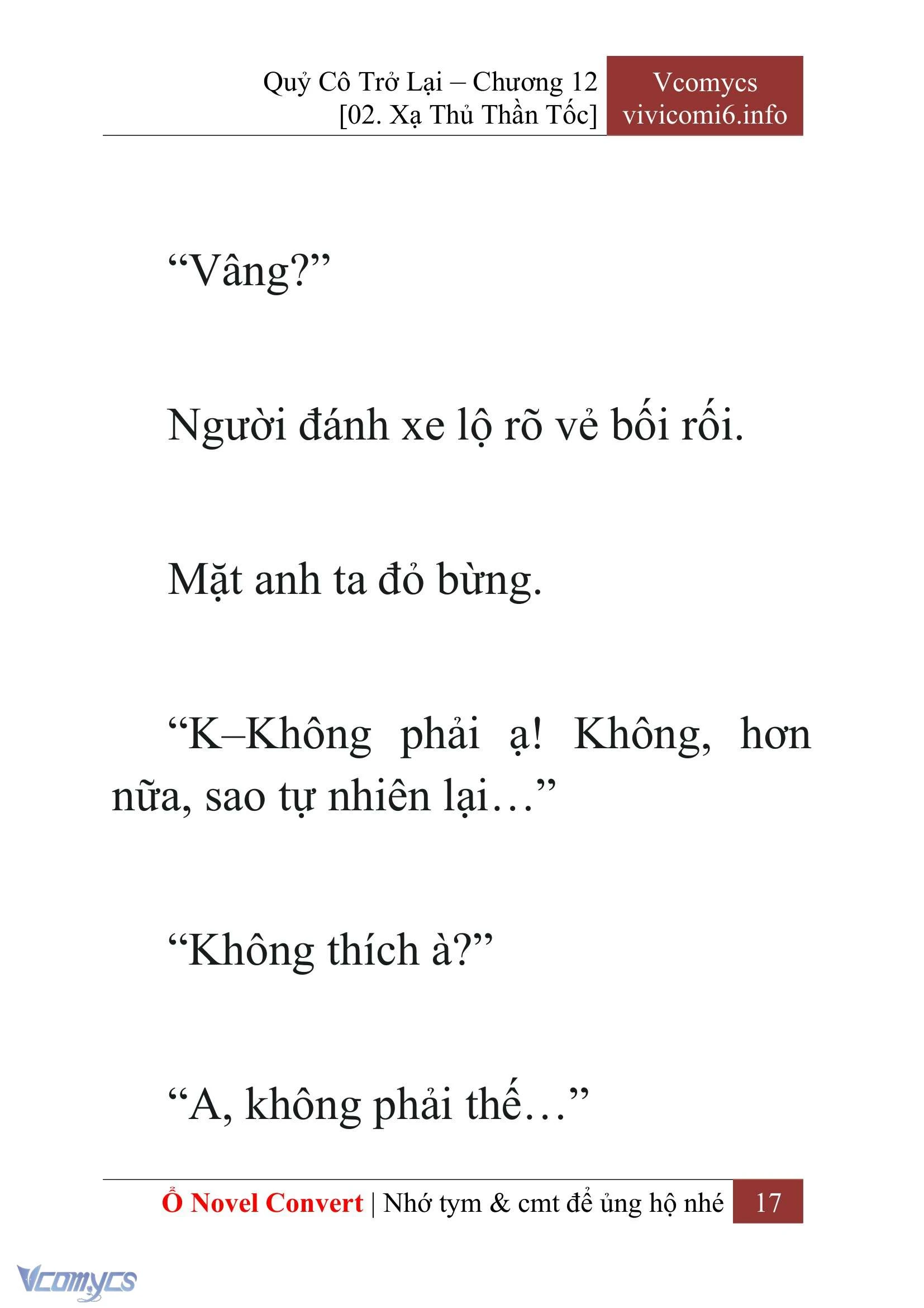 [Novel] Quý Cô Trở Lại Chapter  12 - 19