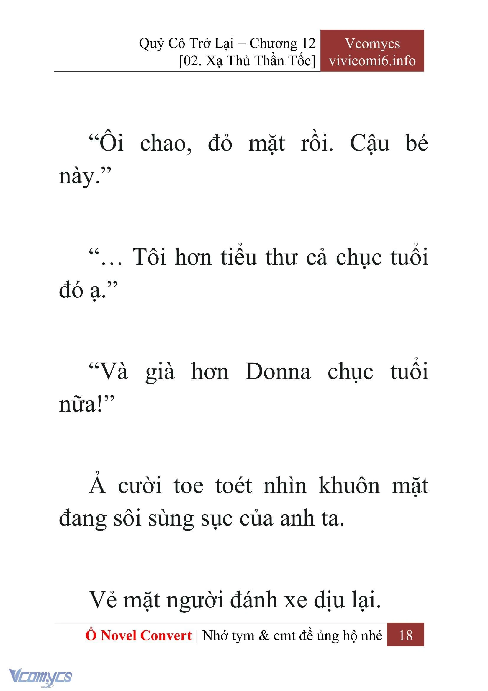 [Novel] Quý Cô Trở Lại Chapter  12 - 20