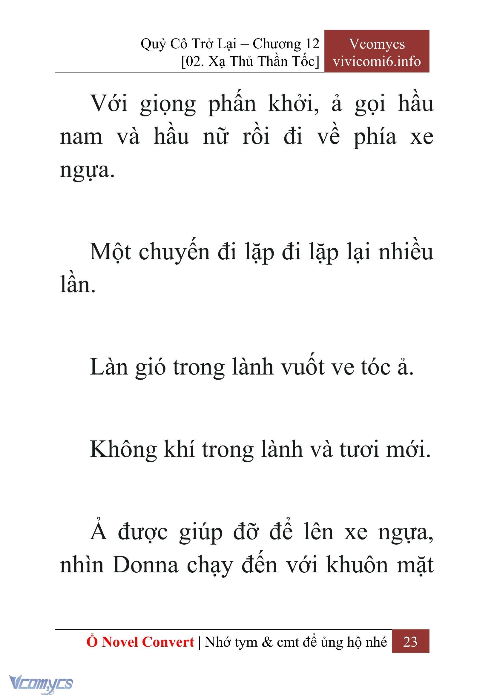 [Novel] Quý Cô Trở Lại Chapter  12 - 25