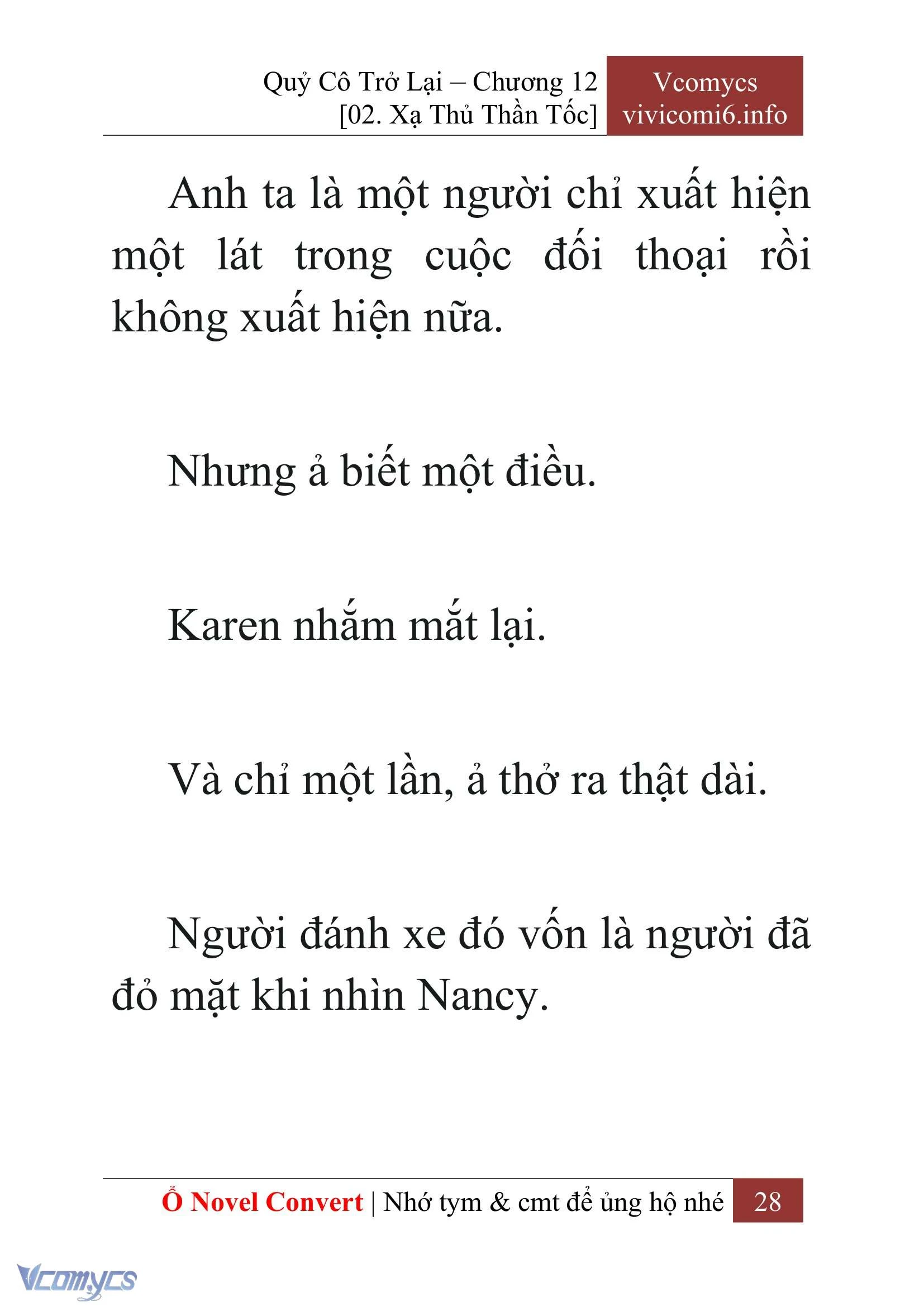 [Novel] Quý Cô Trở Lại Chapter  12 - 30