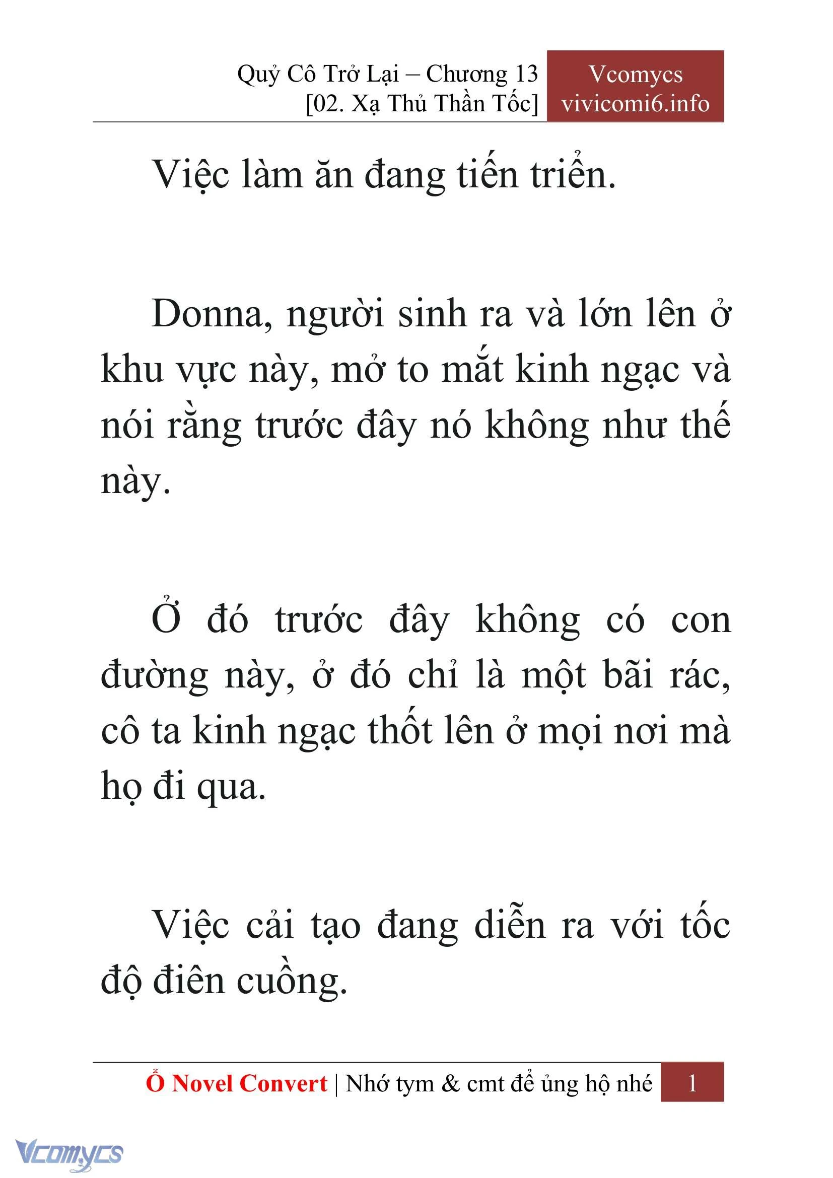 [Novel] Quý Cô Trở Lại Chapter  13 - 3