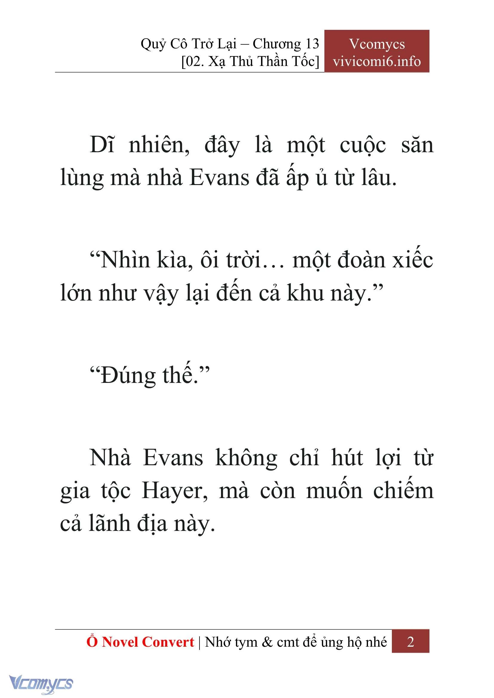 [Novel] Quý Cô Trở Lại Chapter  13 - 4