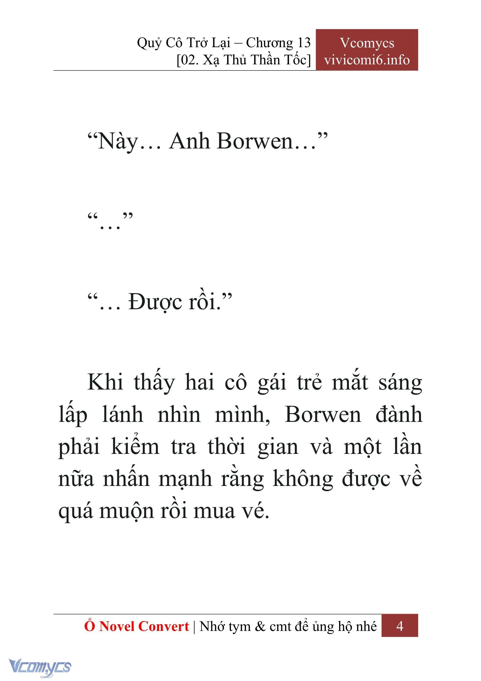 [Novel] Quý Cô Trở Lại Chapter  13 - 6