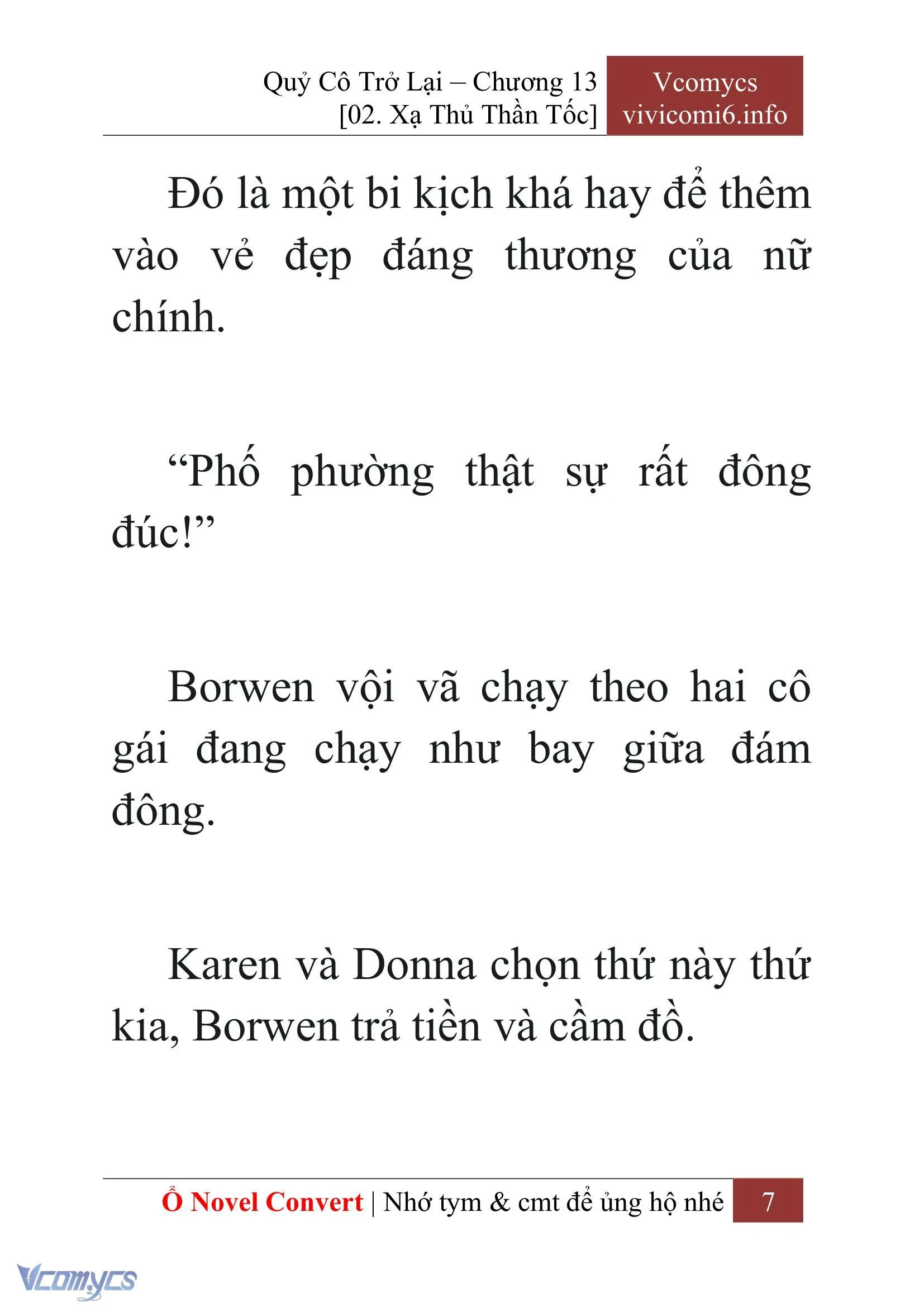 [Novel] Quý Cô Trở Lại Chapter  13 - 9