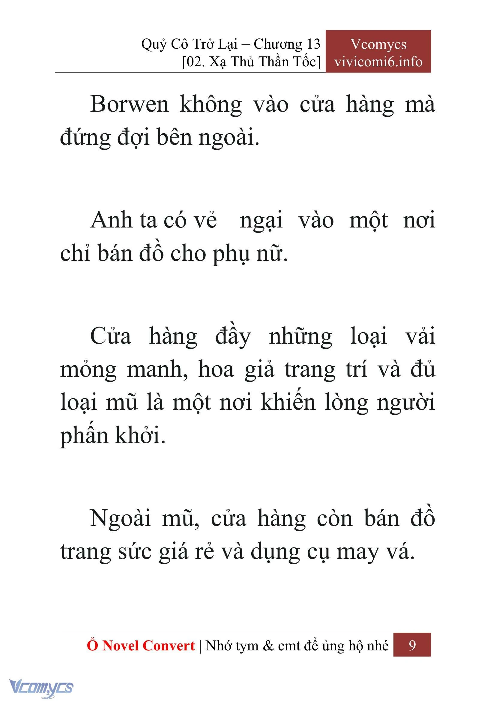 [Novel] Quý Cô Trở Lại Chapter  13 - 11