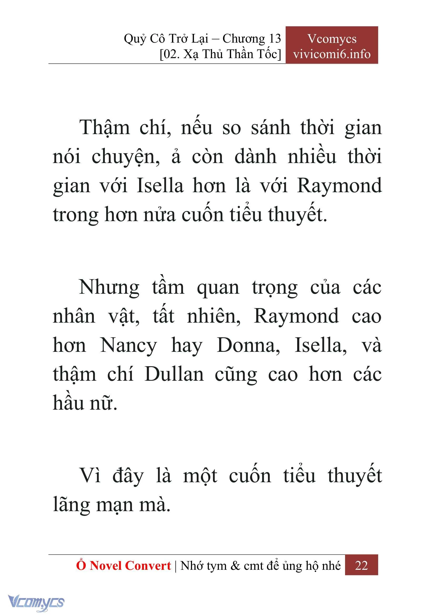 [Novel] Quý Cô Trở Lại Chapter  13 - 24