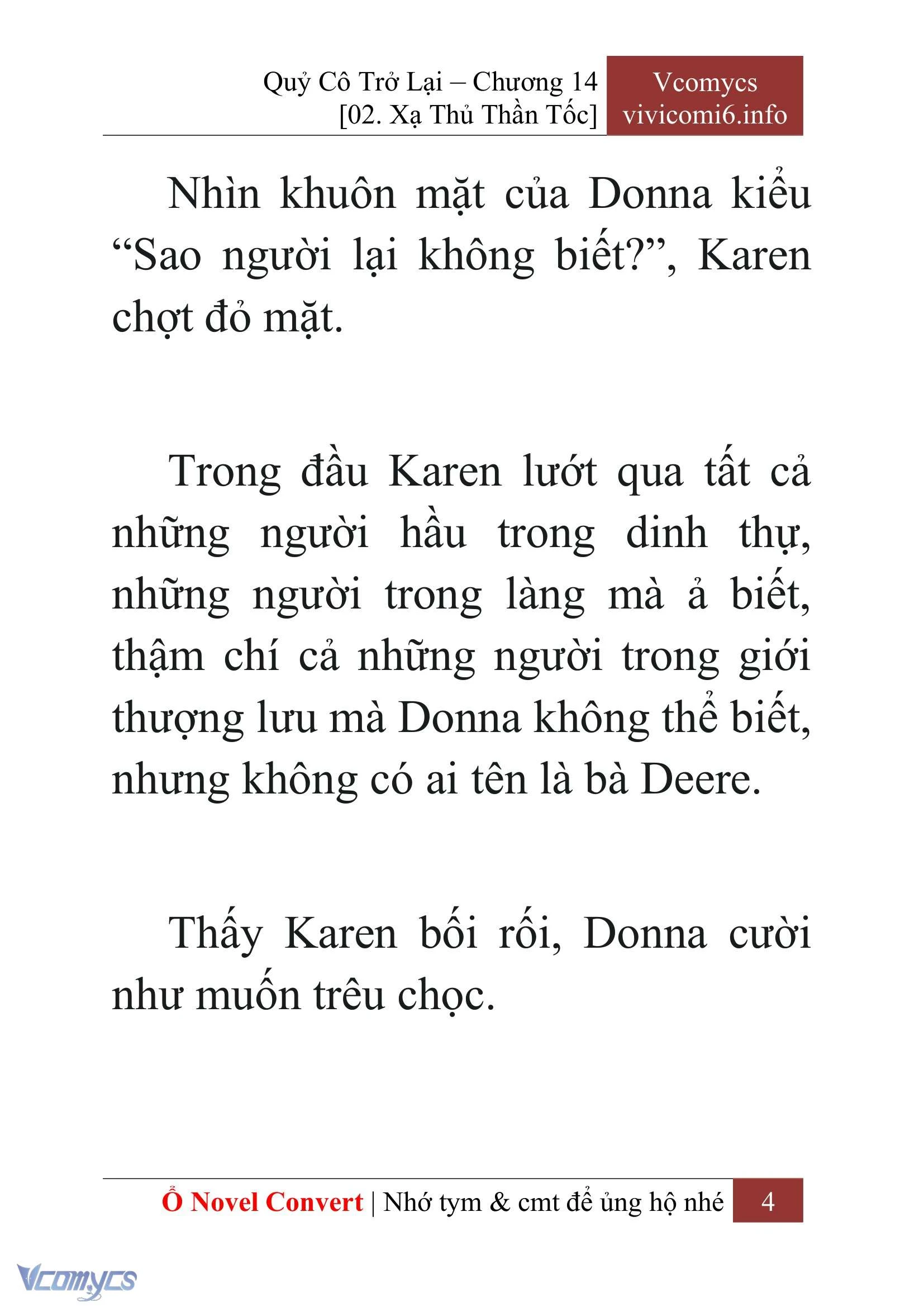 [Novel] Quý Cô Trở Lại Chapter  14 - 6