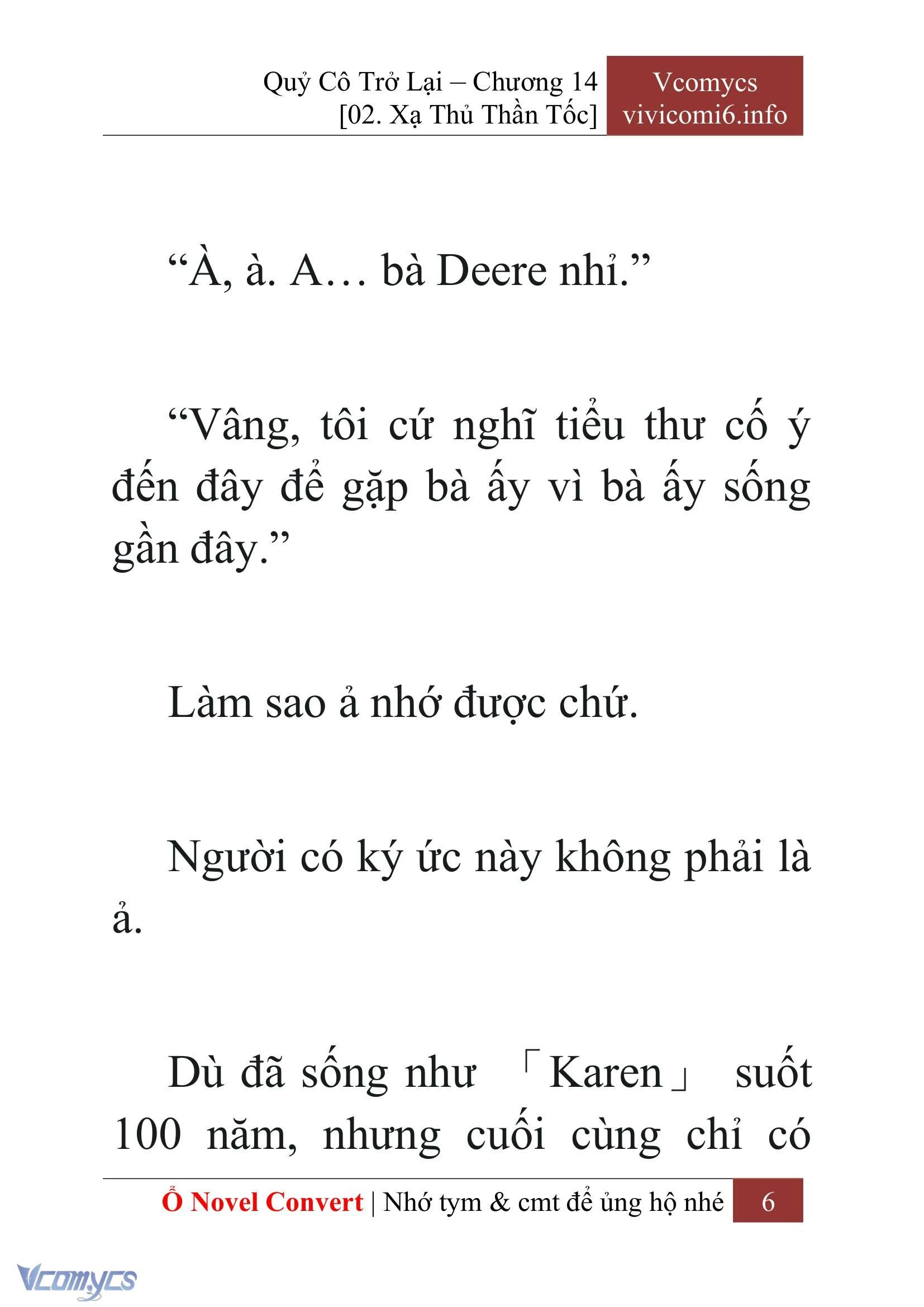 [Novel] Quý Cô Trở Lại Chapter  14 - 8