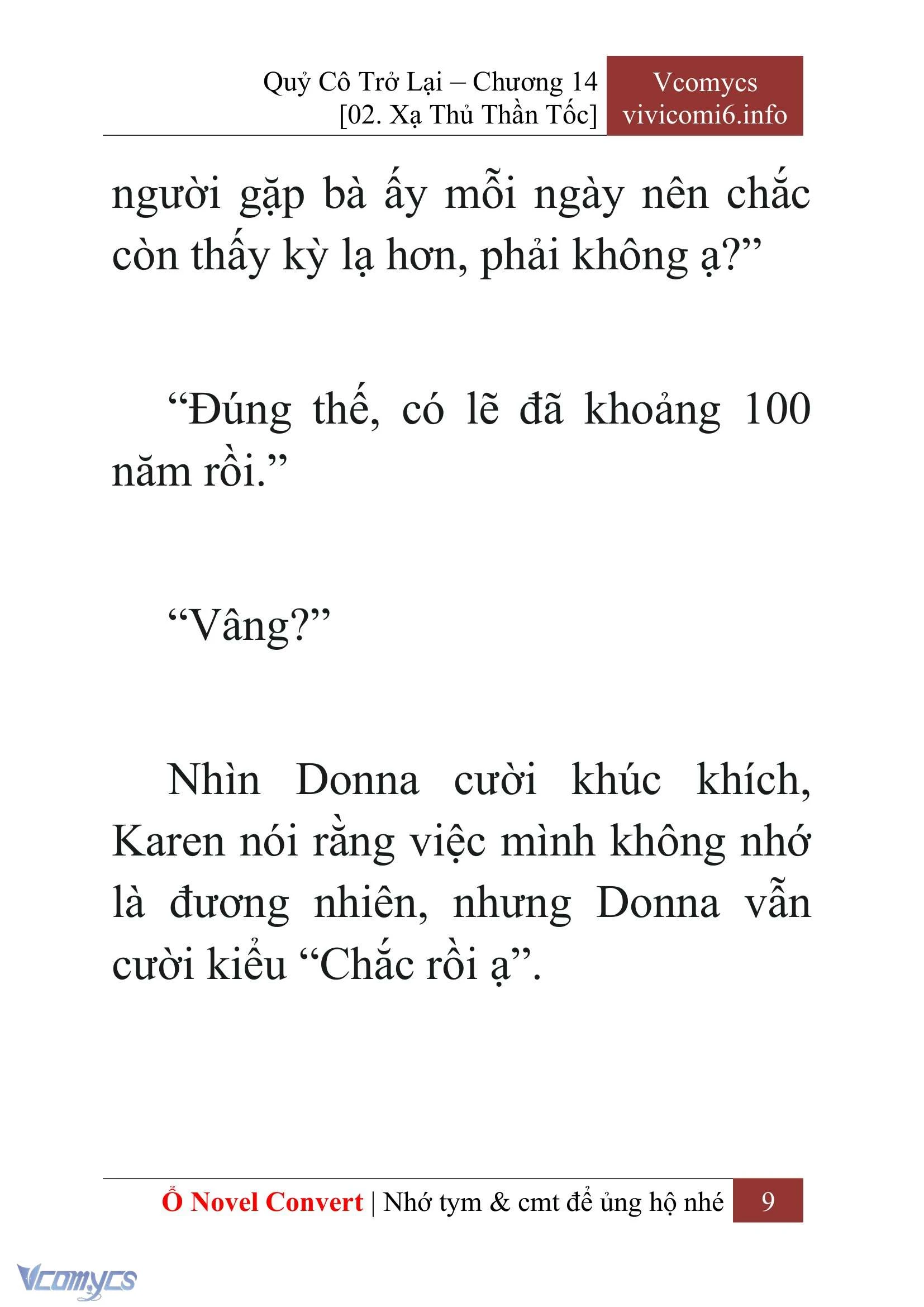 [Novel] Quý Cô Trở Lại Chapter  14 - 11